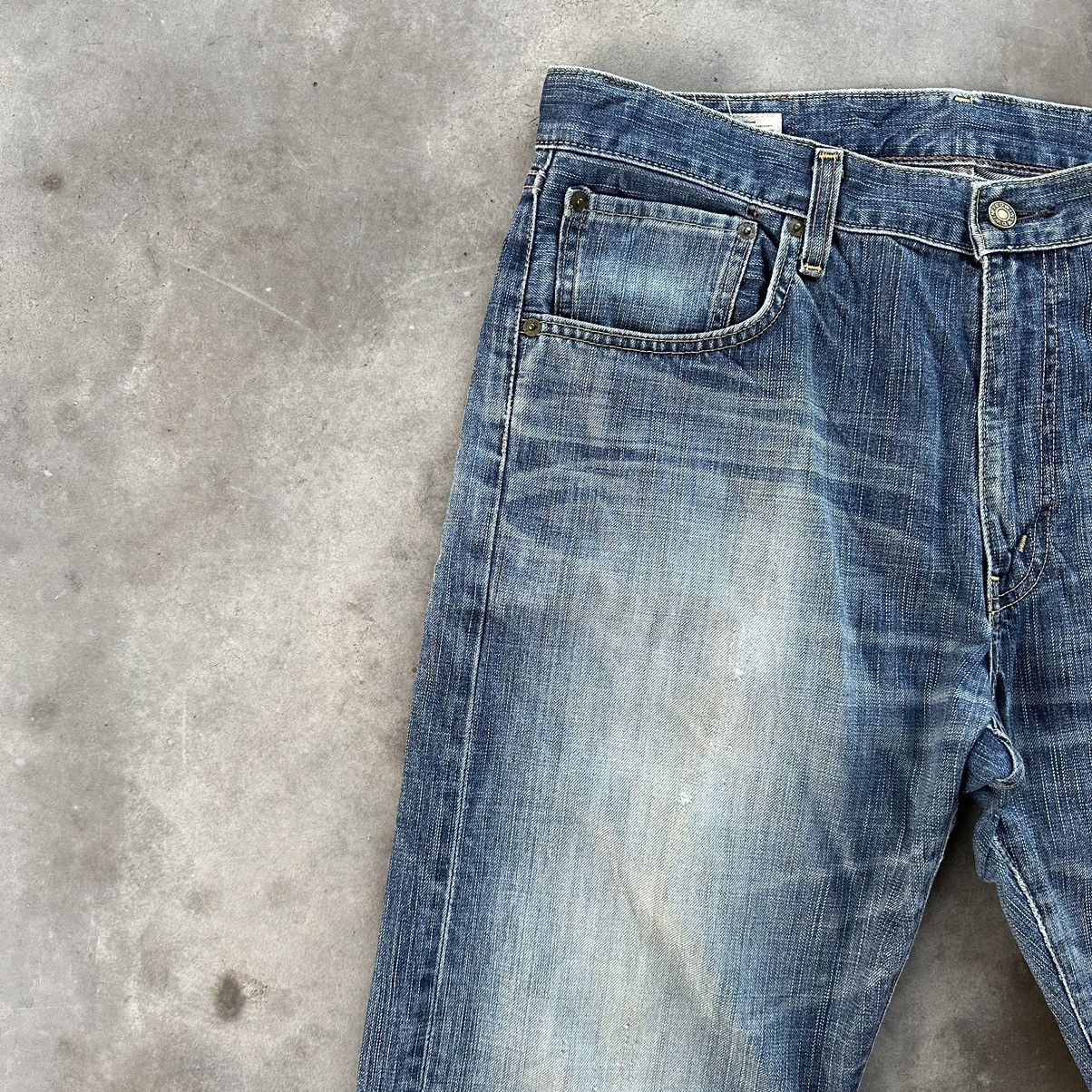 Japanese Brand Vintage Edwin 503 Distressed Jean Faded Denim Pant W38 Size US 38 / EU 54 - 4 Thumbnail
