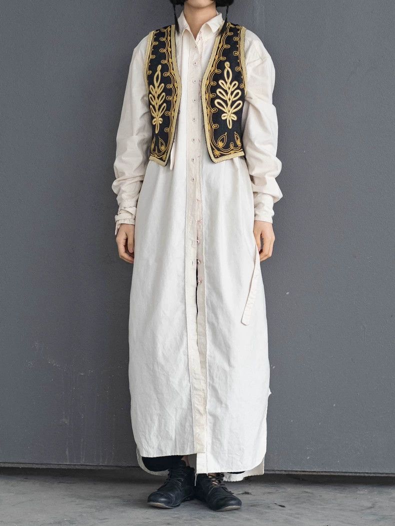 Kenzo KENZO Golden embroidered vest back vintagery Size M / US 6-8 / IT 42-44 - 2 Thumbnail