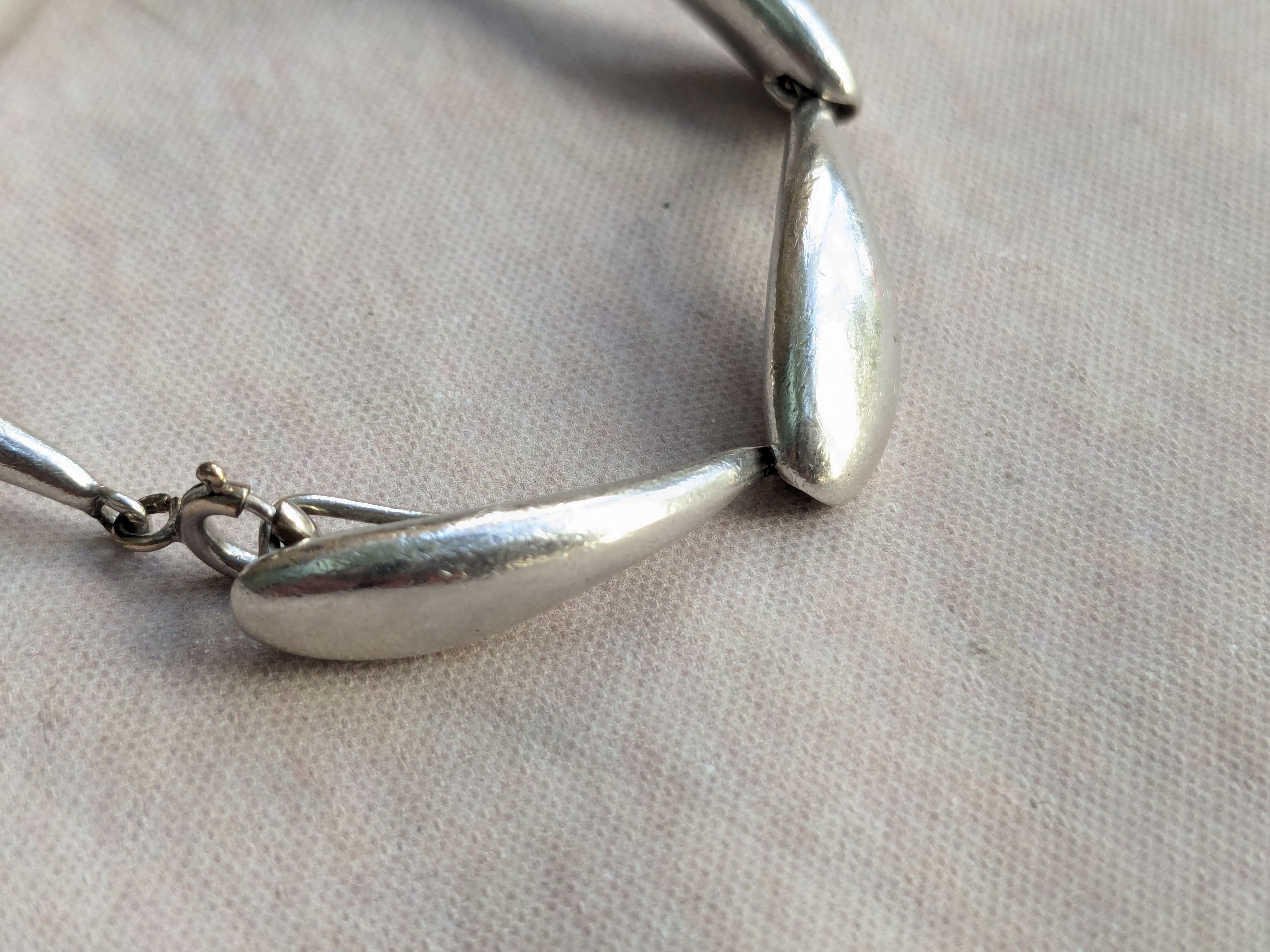 Jewelry Vintage Sterling Silver Bracelet E.Schiff Whale Modern Avant Size ONE SIZE - 9 Thumbnail