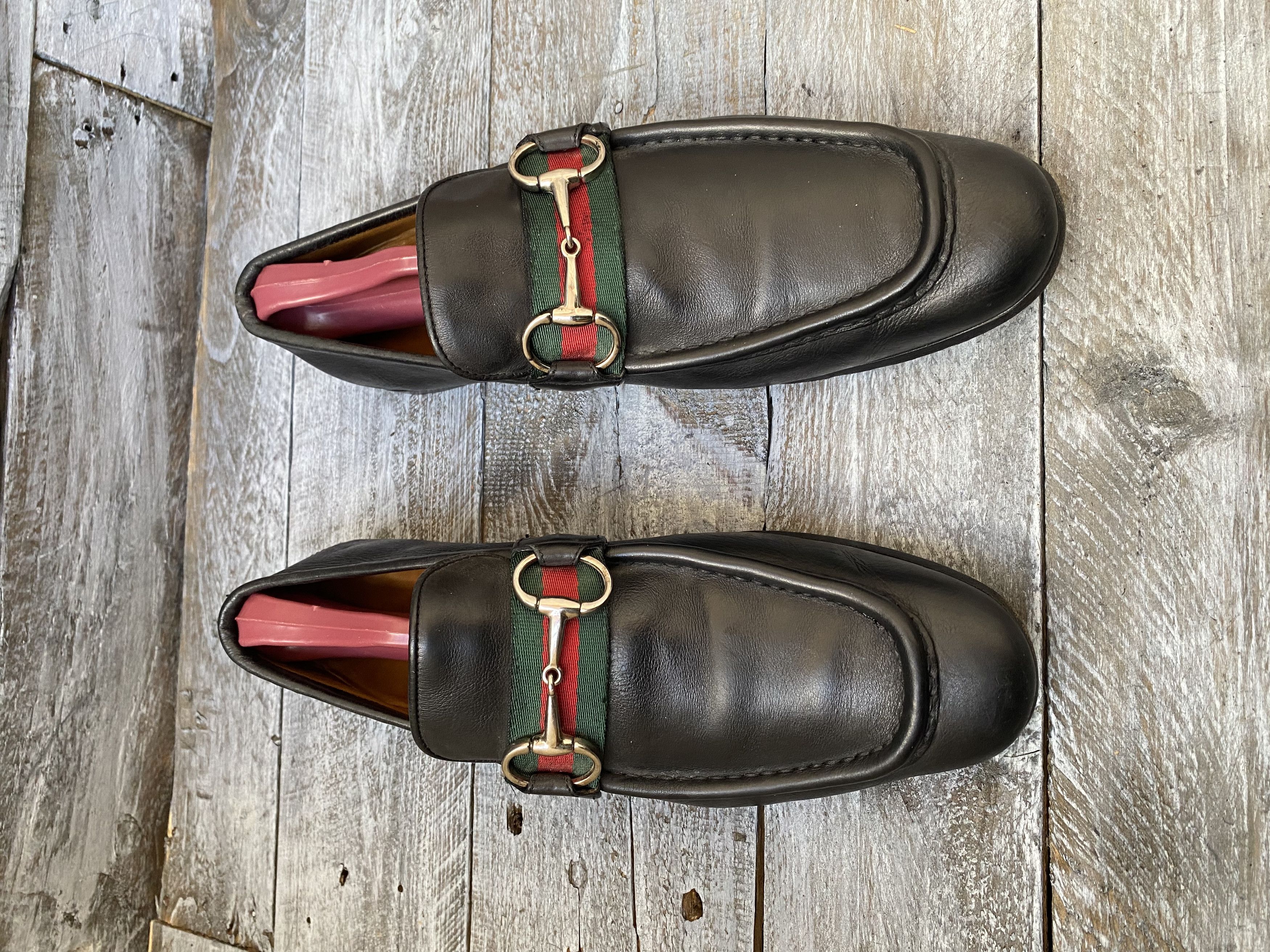 Designer × Gucci Gucci horsebit playboy three stripe jordan loafers sz 40E Size US 7 / EU 40 - 13 Thumbnail