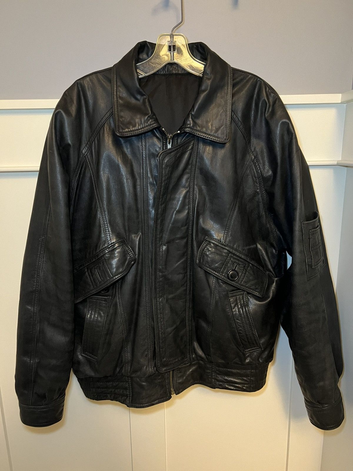 Vintage Vintage Bellissimo 80’s-90’s leather jacket Size US L / EU 52-54 / 3 - 1 Thumbnail