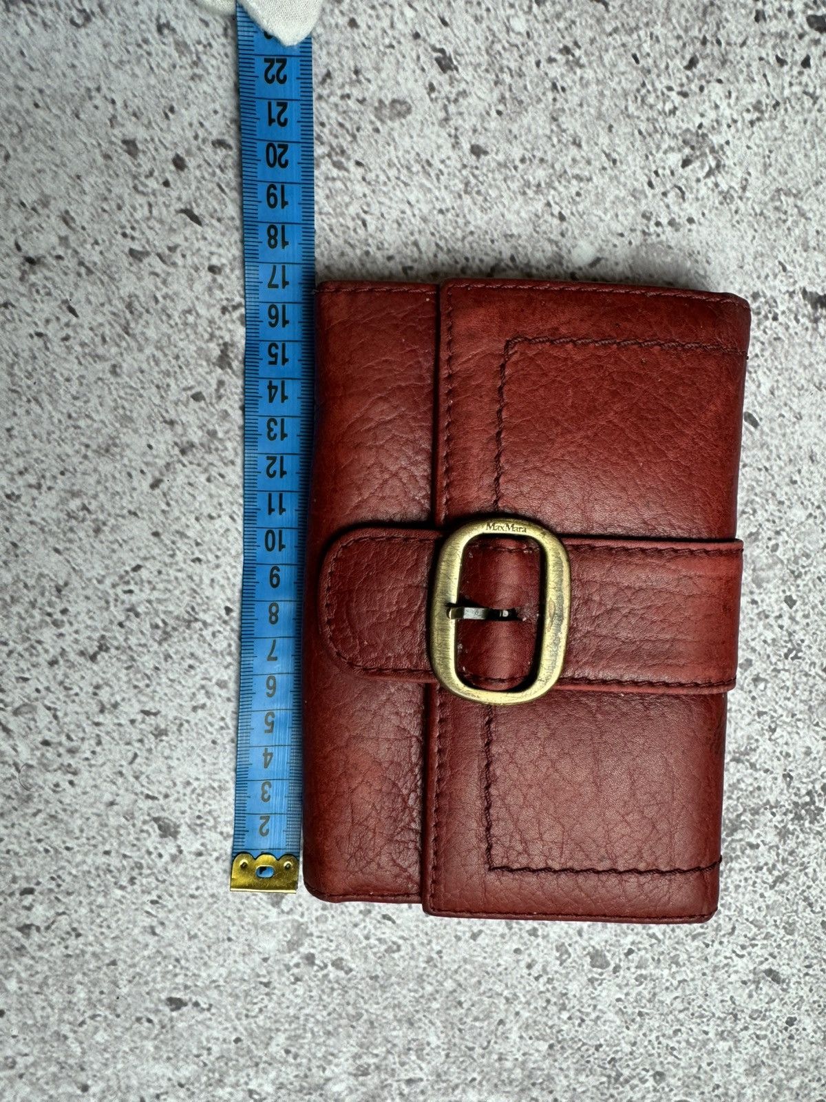 Hysteric Glamour × Vintage Max Mara Wallet Red Leather Vintage Size ONE SIZE - 18 Thumbnail