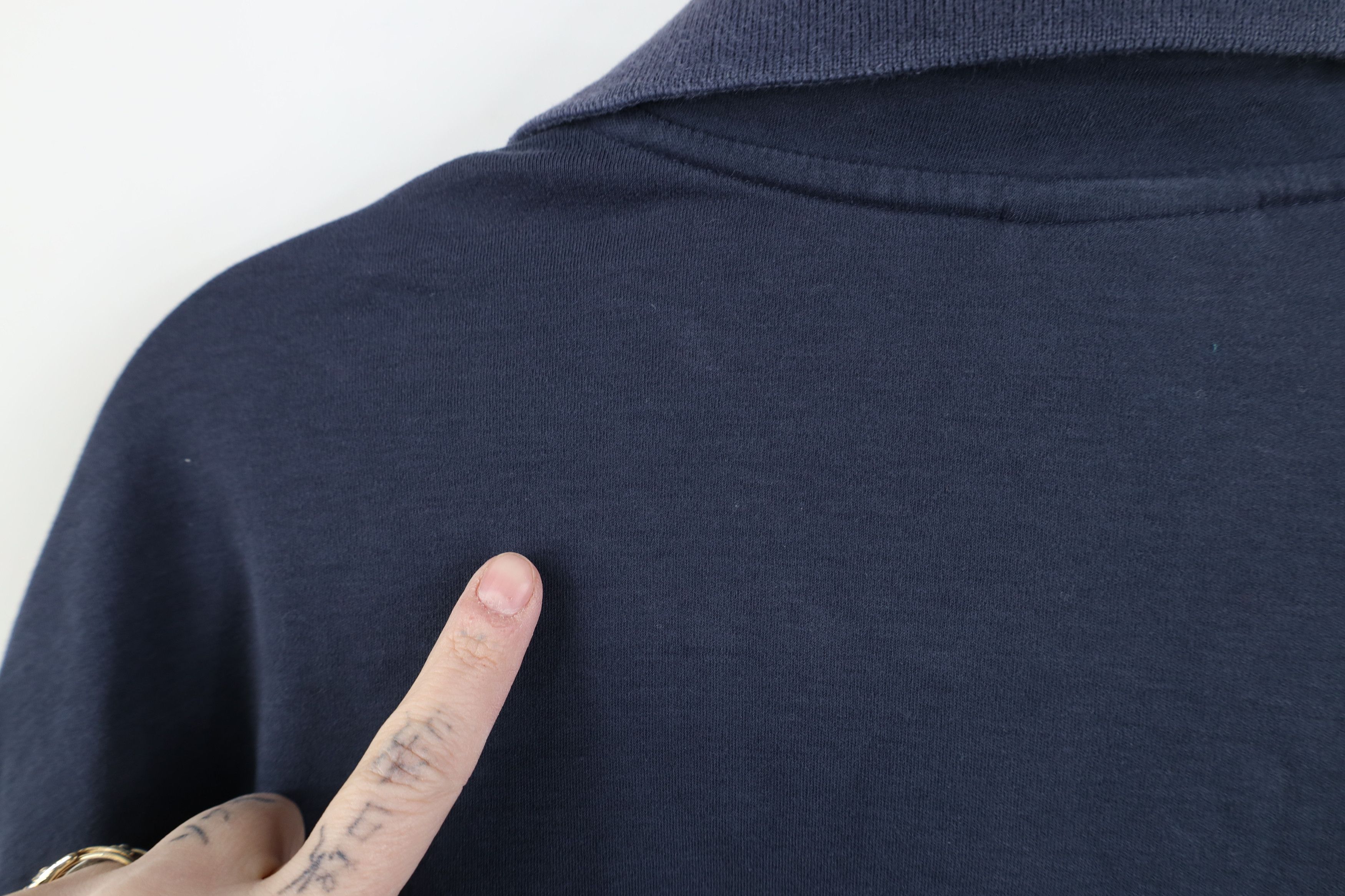 L.L. Bean Vintage LL Bean Soft Cotton Knit Long Sleeve Rugby Polo Size US L / EU 52-54 / 3 - 8 Thumbnail