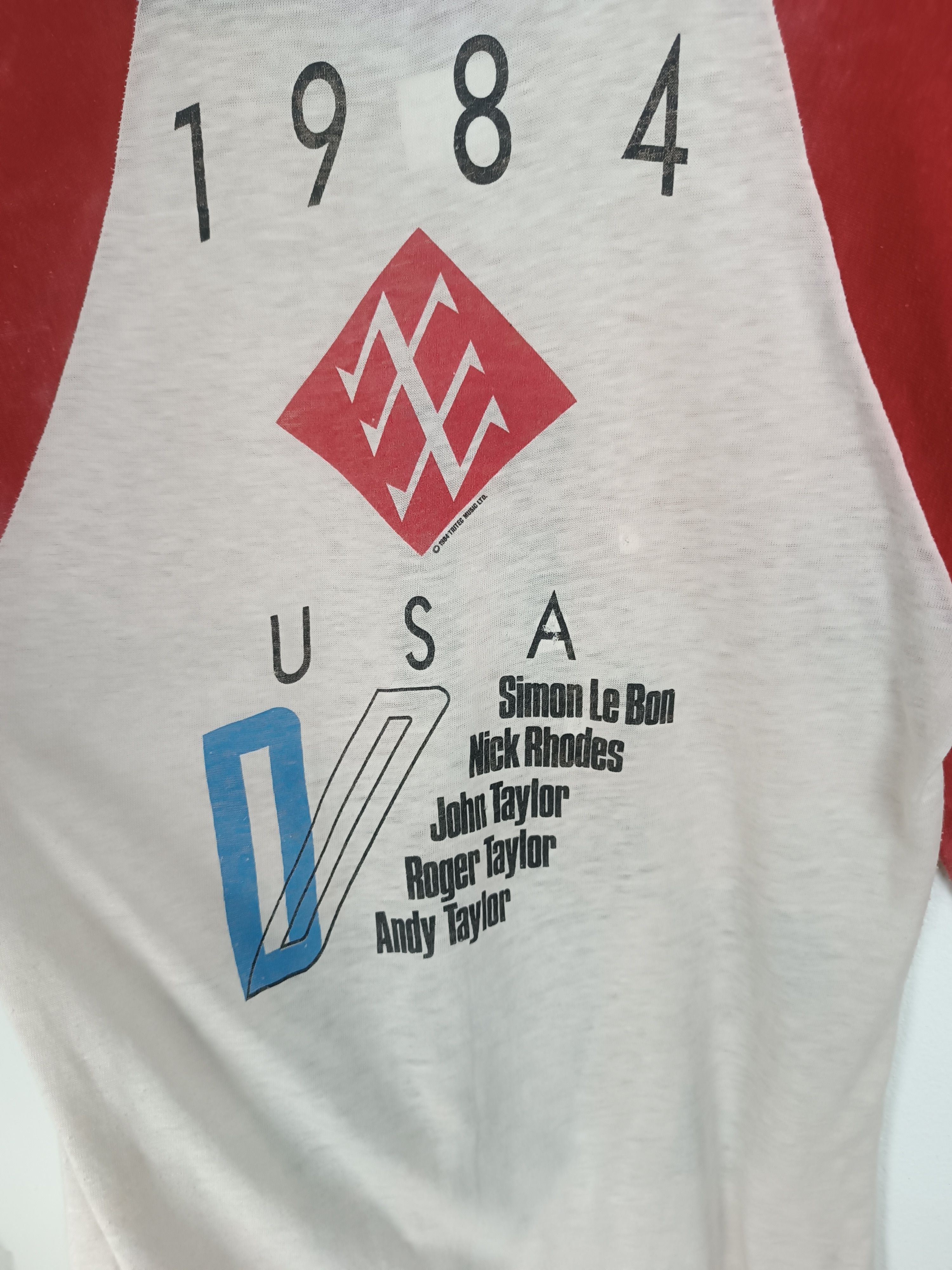 Vintage VINTAGE '84 DURAN DURAN 7 RAGED TIGER FADED 3Q TEE VERY RARE Size US S / EU 44-46 / 1 - 13 Thumbnail