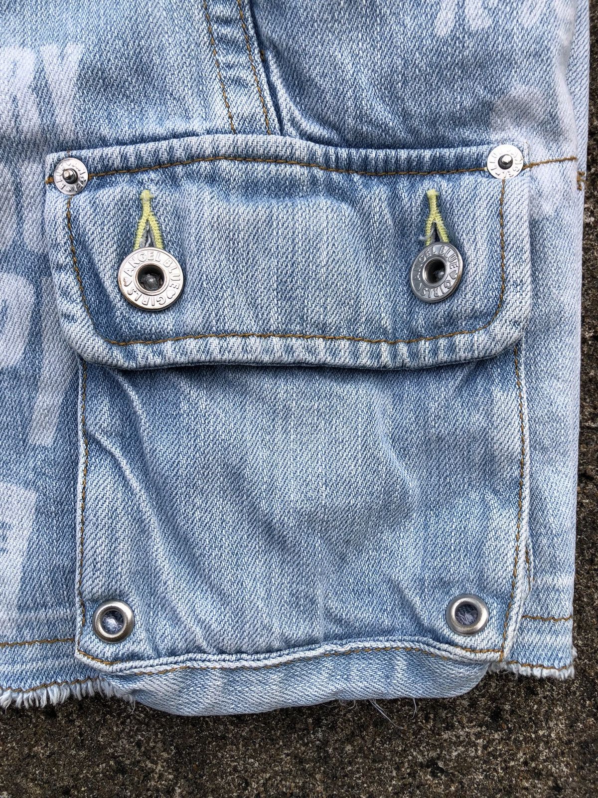 Angel Blue Angel Blue Japanese Hotpants Jeans Denim Distressed Cargo Size 38" / US 16 / IT 52 - 19 Thumbnail
