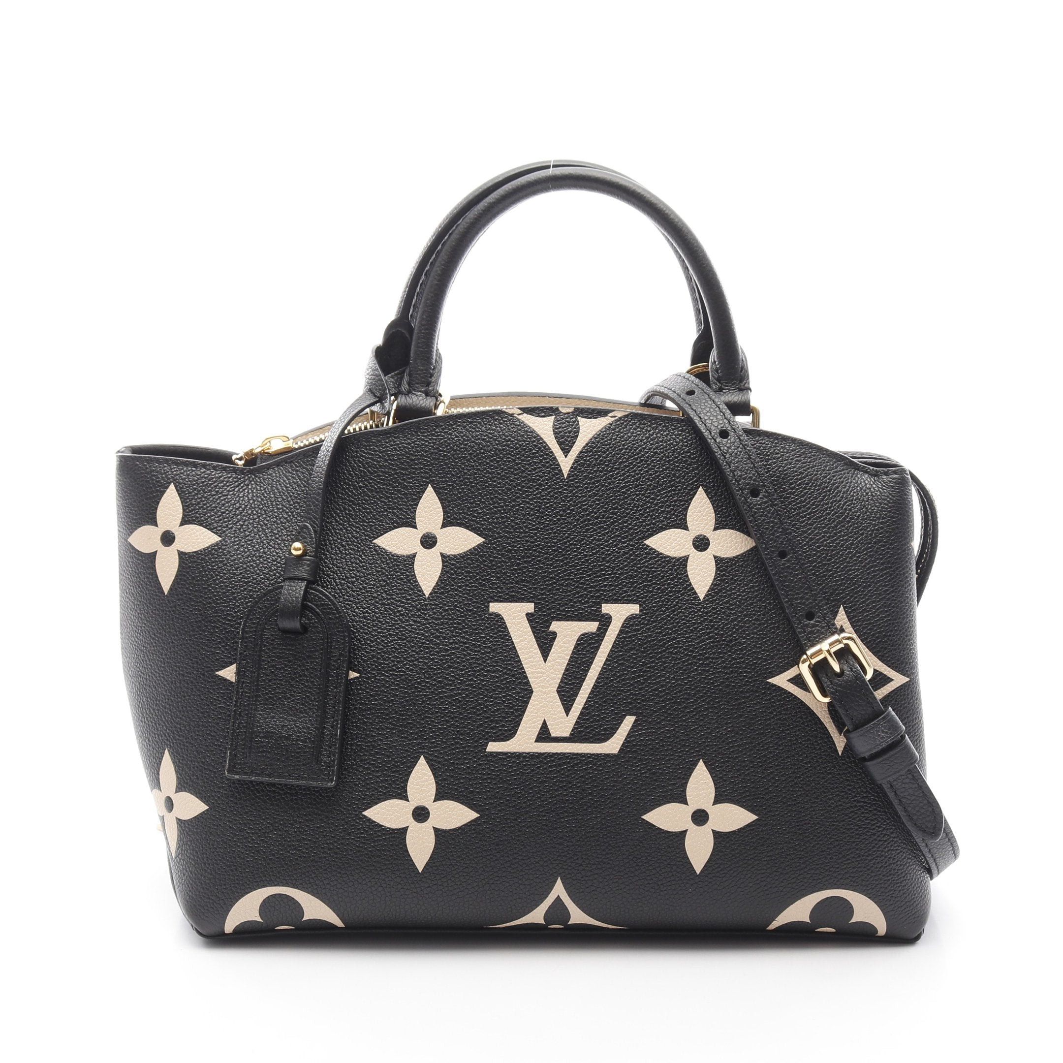 Louis Vuitton Louis Vuitton Petit Pare Pm Bicolor Monogram Empreinte Handbag Leather Black Beige Size ONE SIZE - 1 Thumbnail