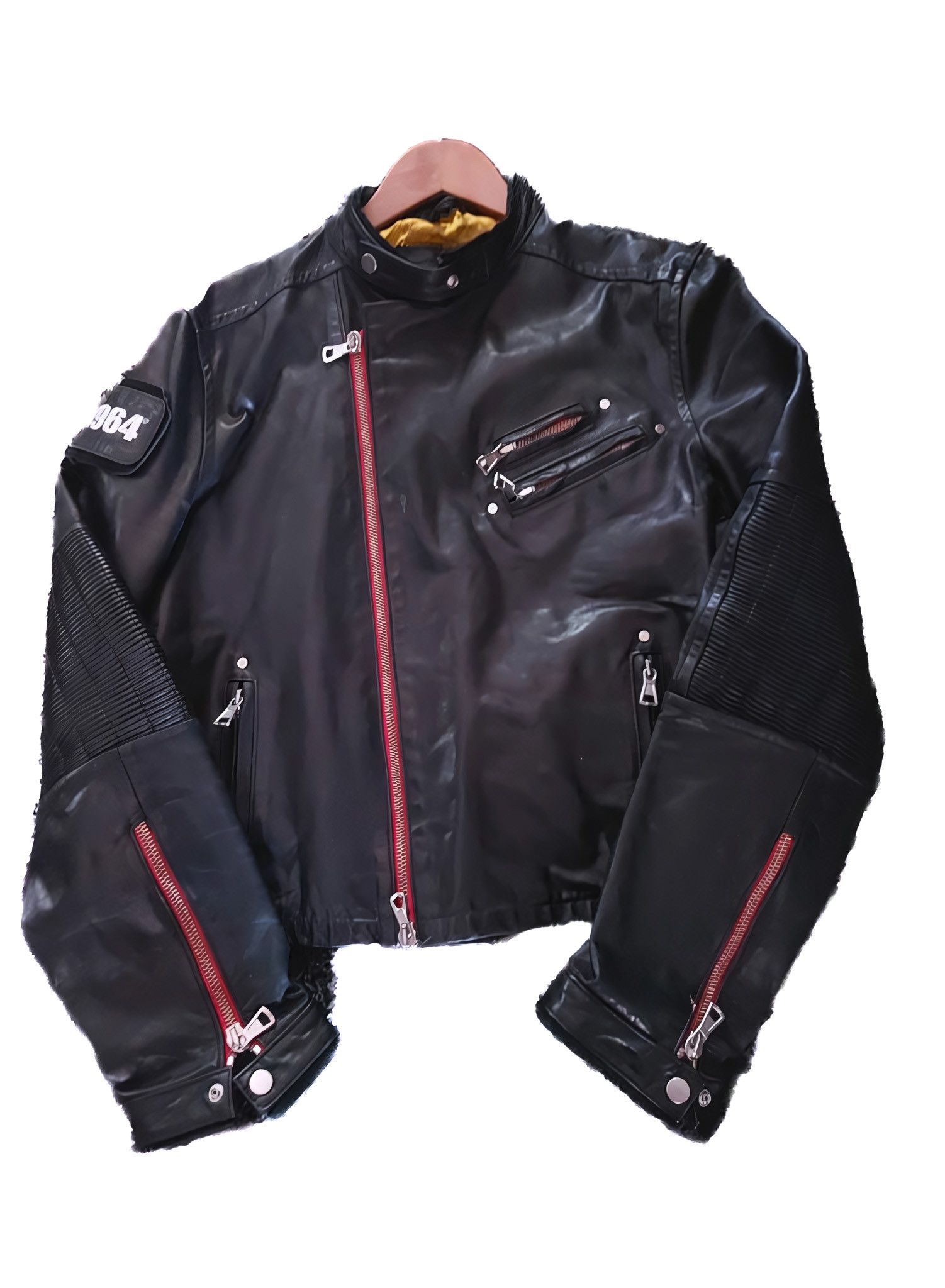 Dsquared2 S/S 2004 RUNWAY BIKER LEATHER JACKET Size US L / EU 52-54 / 3 - 1 Thumbnail