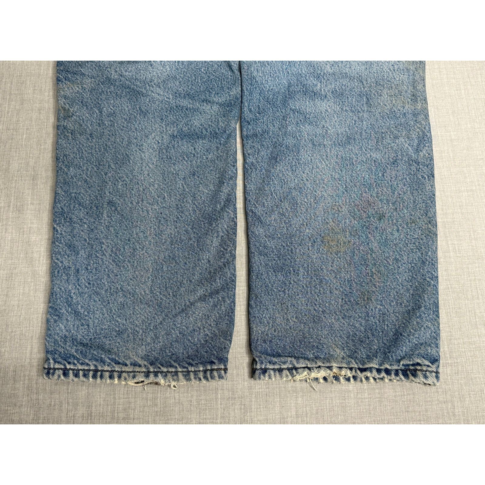 Carhartt Carhartt Flannel Lined Heavyweight Carpenter Jeans 35x30 Size US 35 - 5 Thumbnail