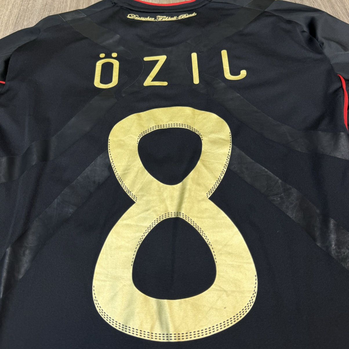 Adidas Germany 11/12 match issue/worn away shirt #8 Ozil Size US L / EU 52-54 / 3 - 5 Thumbnail