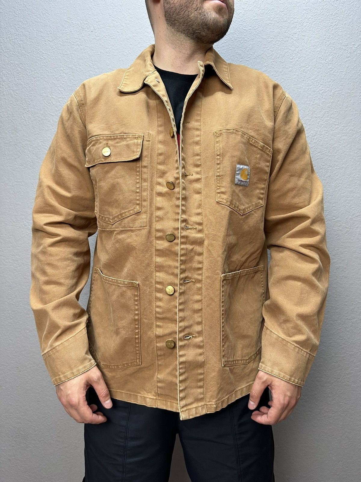 Carhartt Vintage Carhartt OG Chore Jacket Beige Y2K Archival Rare Size US XL / EU 56 / 4 - 1 Thumbnail