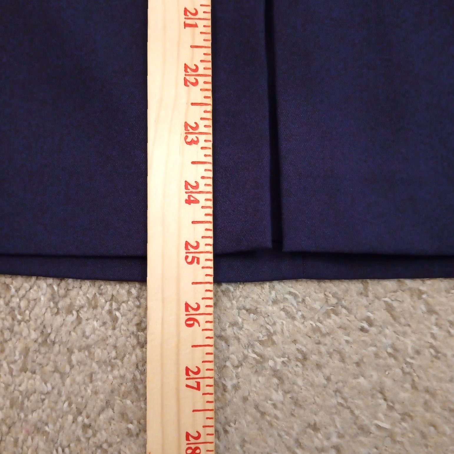 Vintage Hennes Skirt Women Knee Length Blue Polyester Pencil Pleat Zip 14 Regular Size 14 Vintage No Size 36" / US 14 / IT 50 - 5 Thumbnail