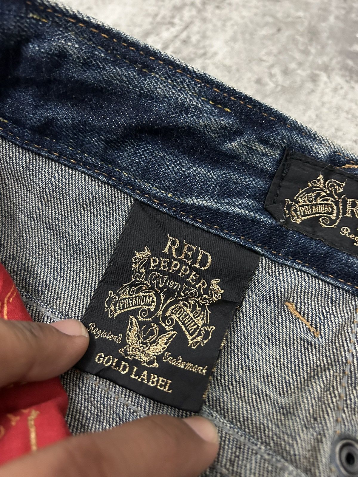 If Six Was Nine × Le Grande Bleu (L.G.B.) × Tornado Mart Red Pepper Gold Label Acid Wash Flare Jeans Size US 28 / EU 44 - 12 Thumbnail