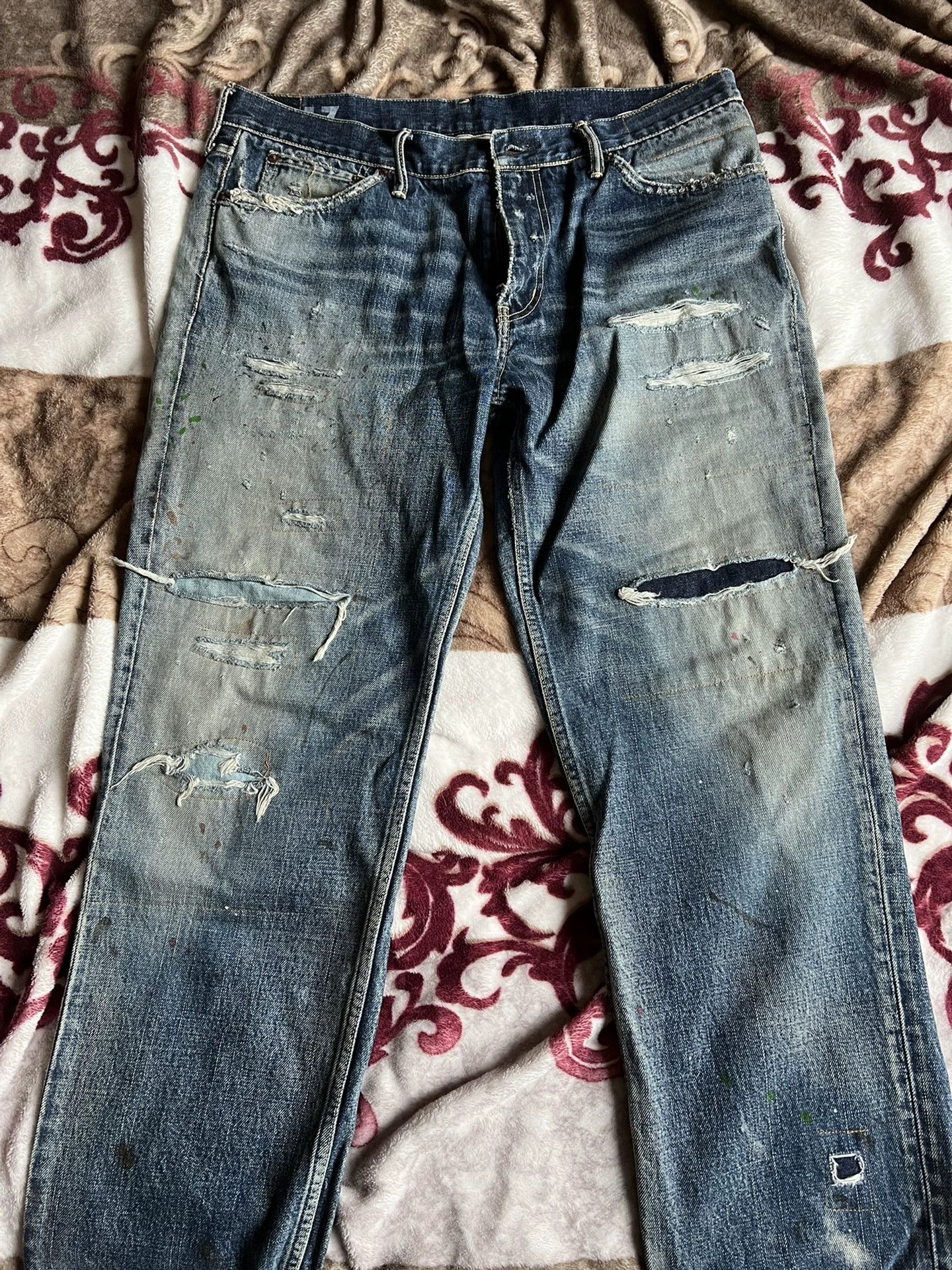 Visvim VISVIM Social Sculpture 16 Damaged-31 Denim Pants | Grailed