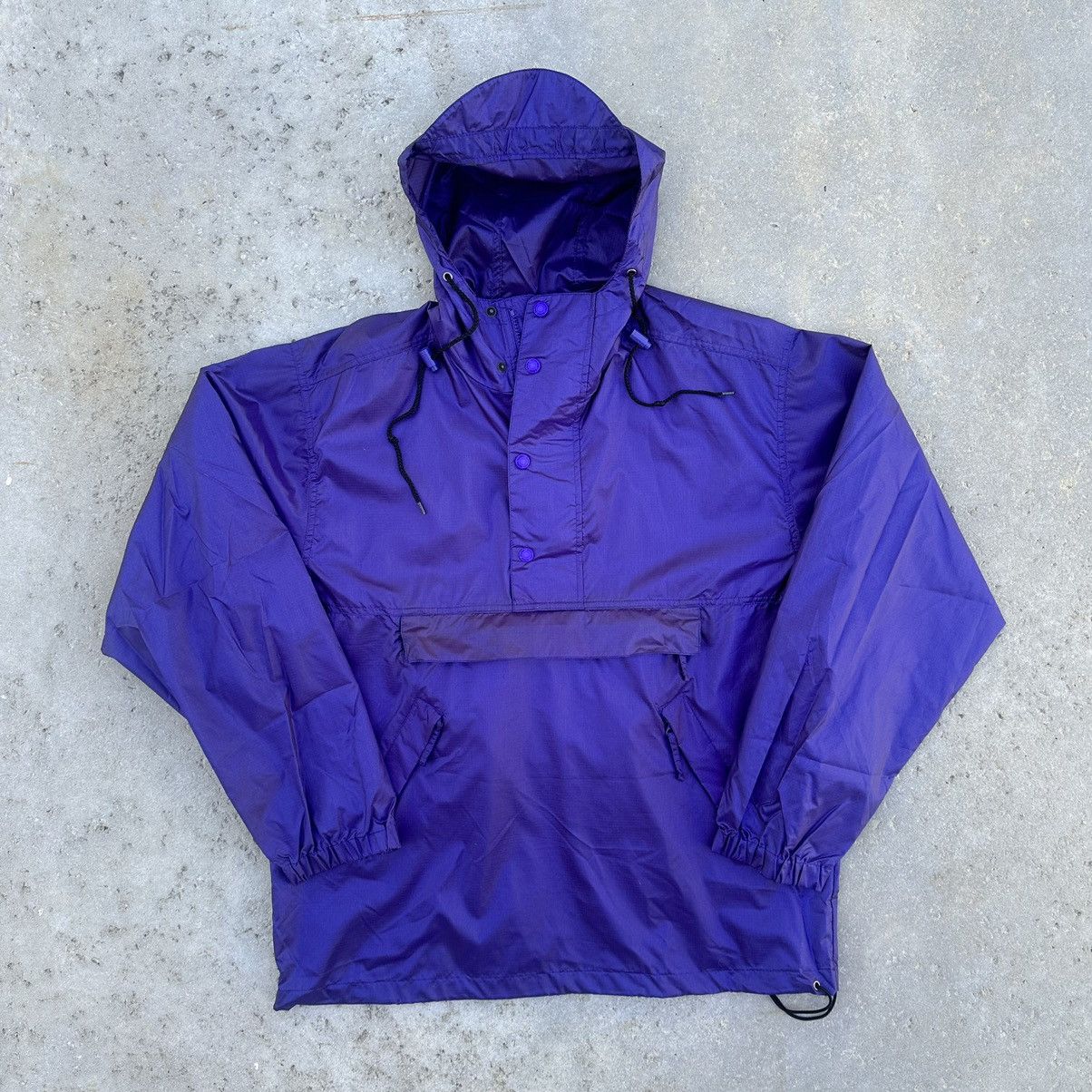 Eddie Bauer VTG 90’s Eddie Bauer Purple Hooded Windbreaker Anorak Size US M / EU 48-50 / 2 - 1 Thumbnail