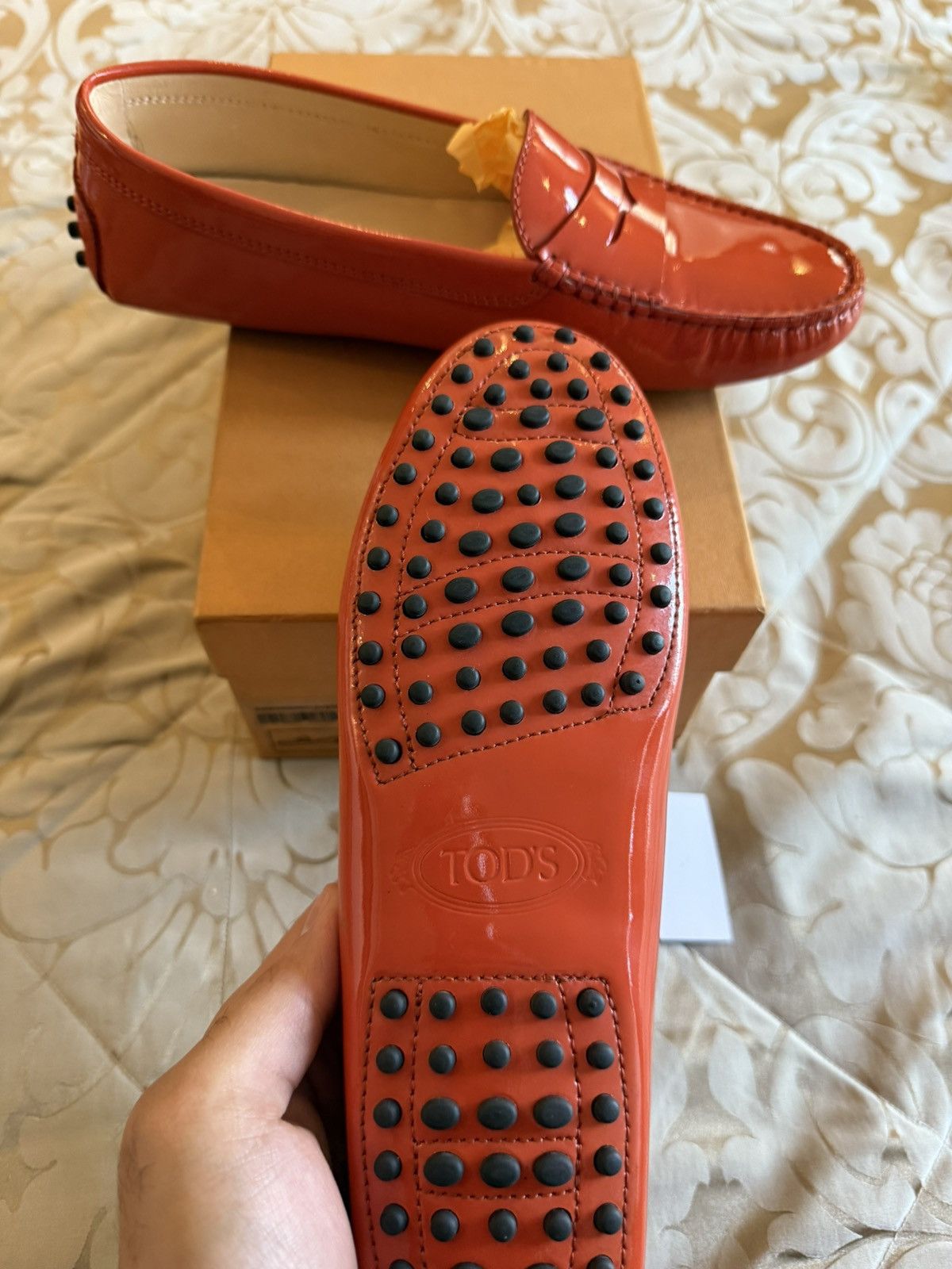 Tod's Tod`s Womans Brown Leather Driving Shoe Moc Toe Loafer FR 36 Size US 8 / IT 38 - 2 Thumbnail