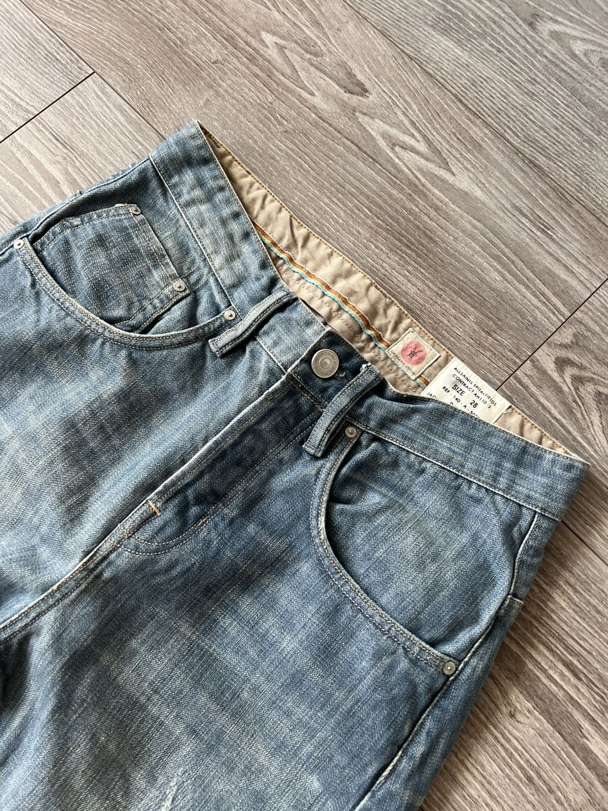 Allsaints Archival Allsaints Japan Denim Spitalfields Knees Jeans Size US 28 / EU 44 - 10 Thumbnail