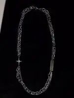 Japanese Brand Retro punk double chain necklace aesthetic Size ONE SIZE - 4 Thumbnail