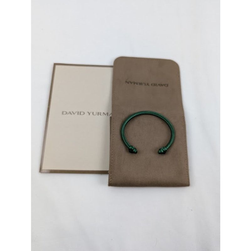 David Yurman o1rshd1 Q:2 / Size: M / Classic Cable Bracelet in Green Size ONE SIZE - 6 Thumbnail