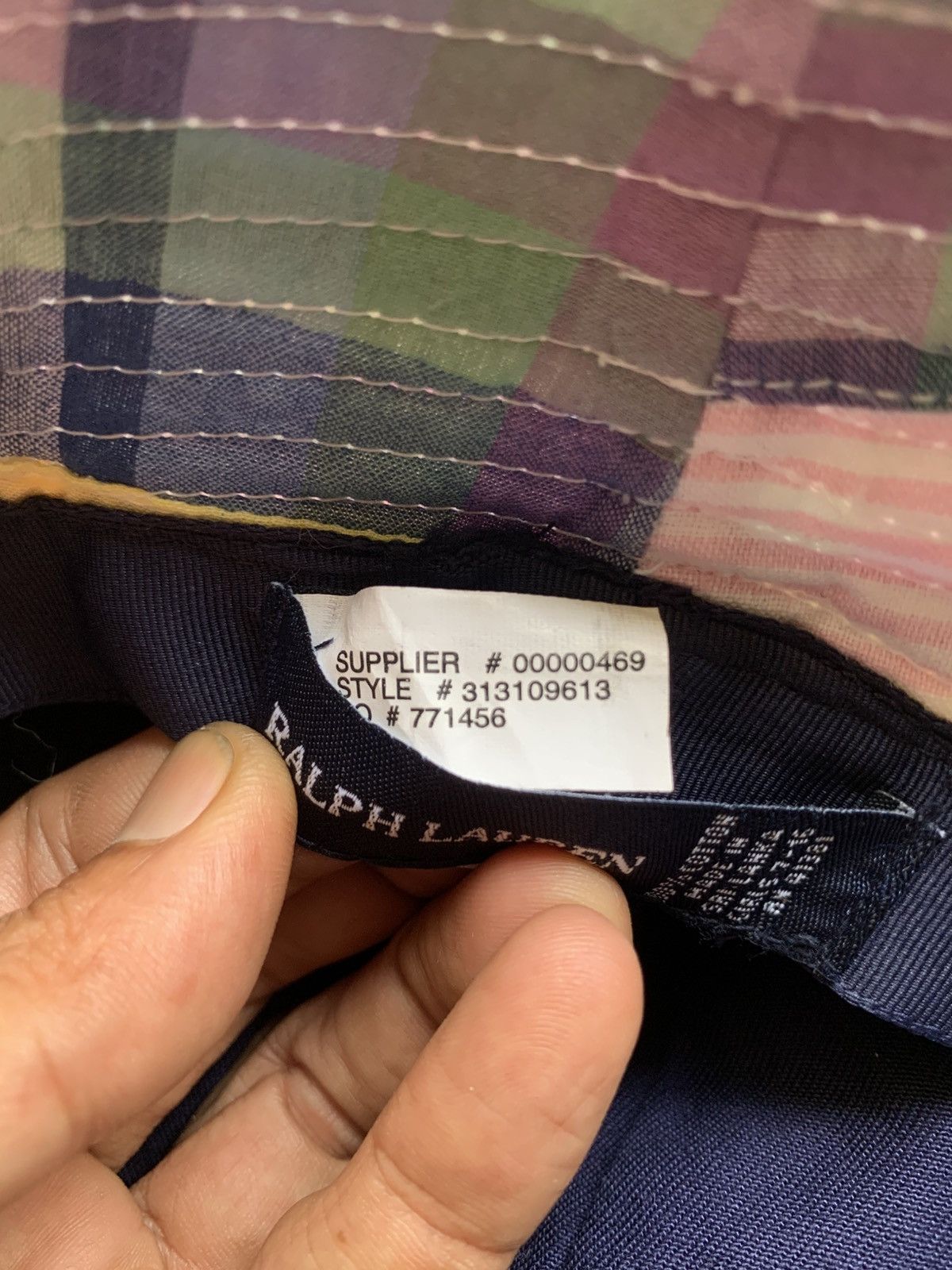 Polo Ralph Lauren madras plaid vintage Size ONE SIZE - 4 Thumbnail