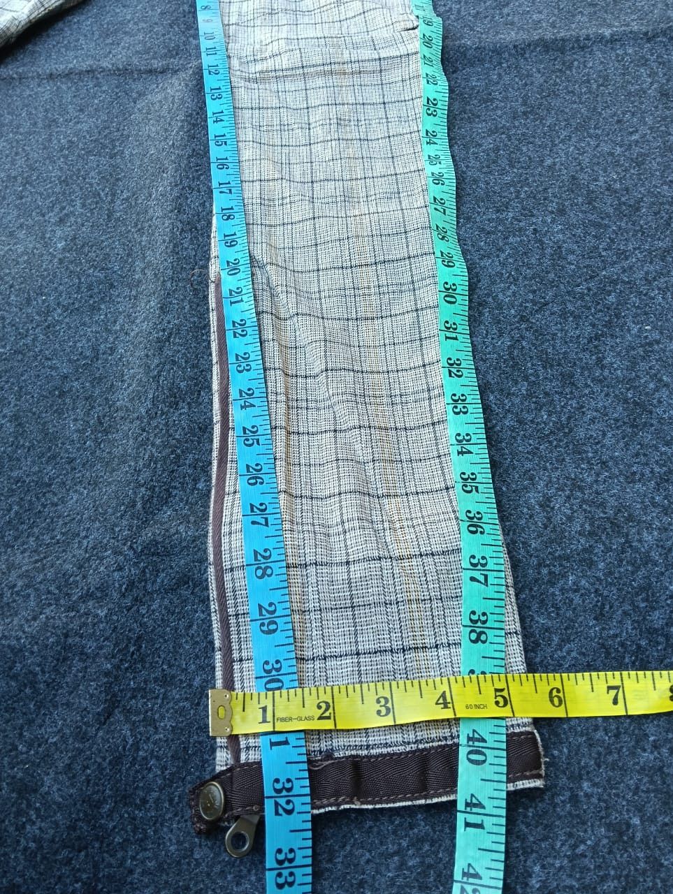 Marithe + Francois Girbaud Marithé François Girbaud Wide Ankle Zip Plaid Pants Size US 28 / EU 44 - 11 Thumbnail