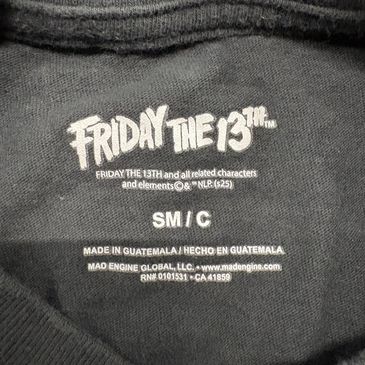 Vintage Crazy Vintage Y2K/2000s Friday The 13th Horror Jason Vorhees Halloween Graphic Tee! Size US S / EU 44-46 / 1 - 4 Thumbnail