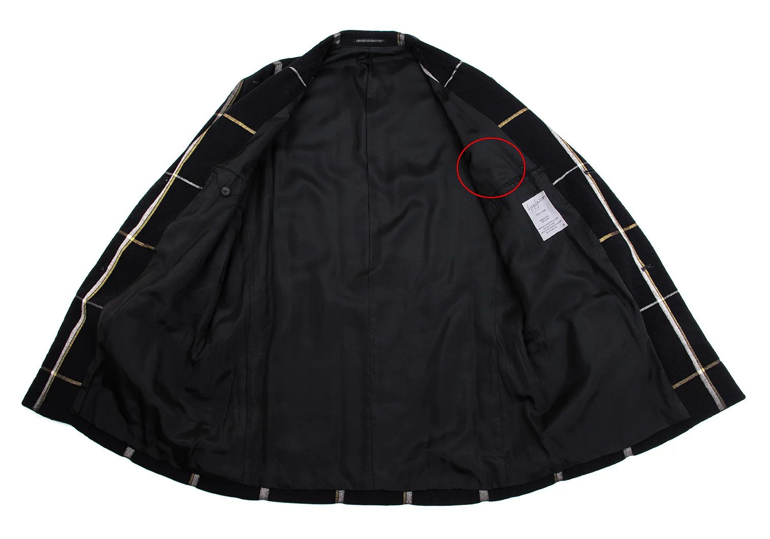 Yohji Yamamoto Yohji Yamamoto Fleece Wool Check Jacket Dark Navy Size US L / EU 52-54 / 3 - 11 Thumbnail