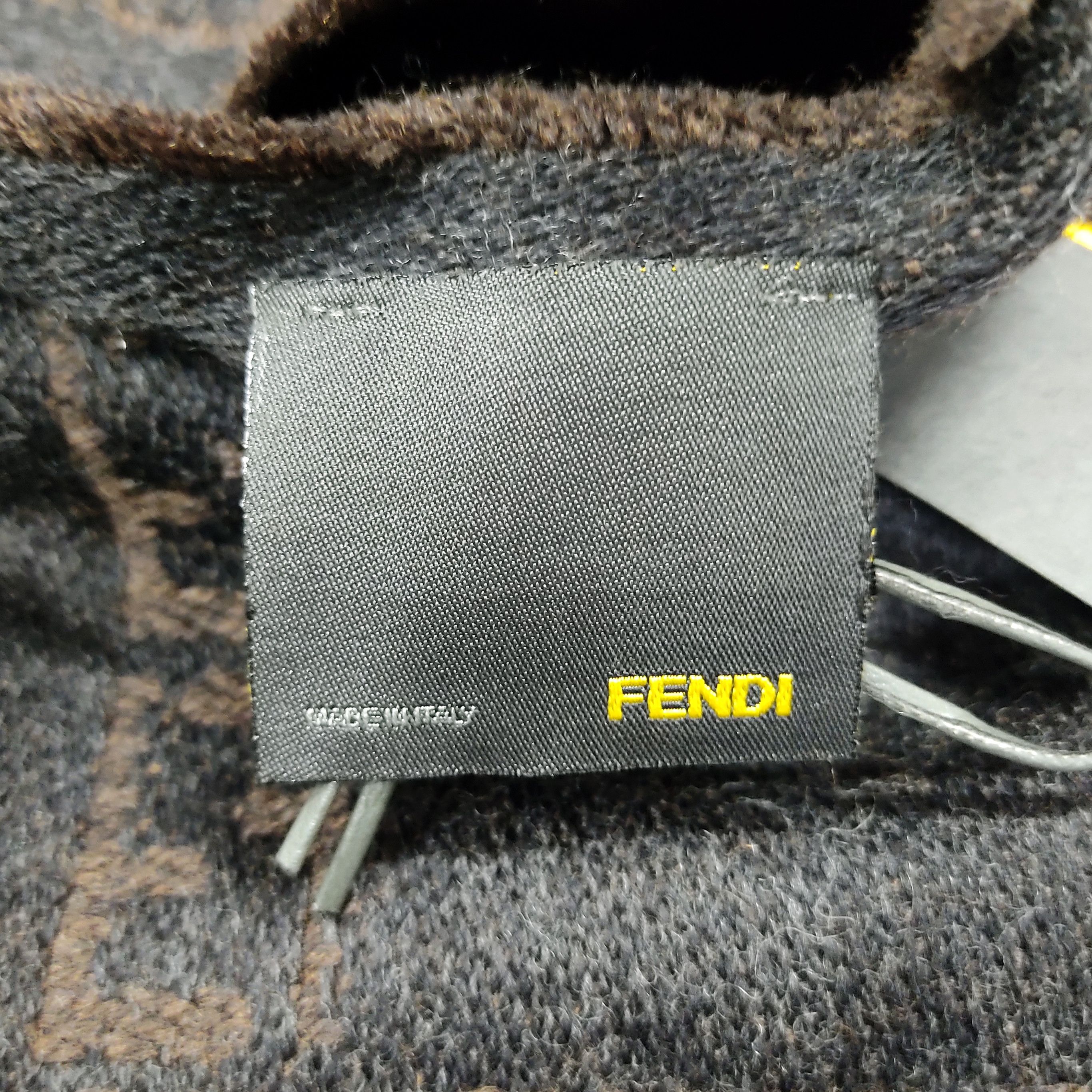 Fendi FENDI ZUCCA Monogram Cashmere Wool Muffler Scarf Size ONE SIZE - 6 Thumbnail