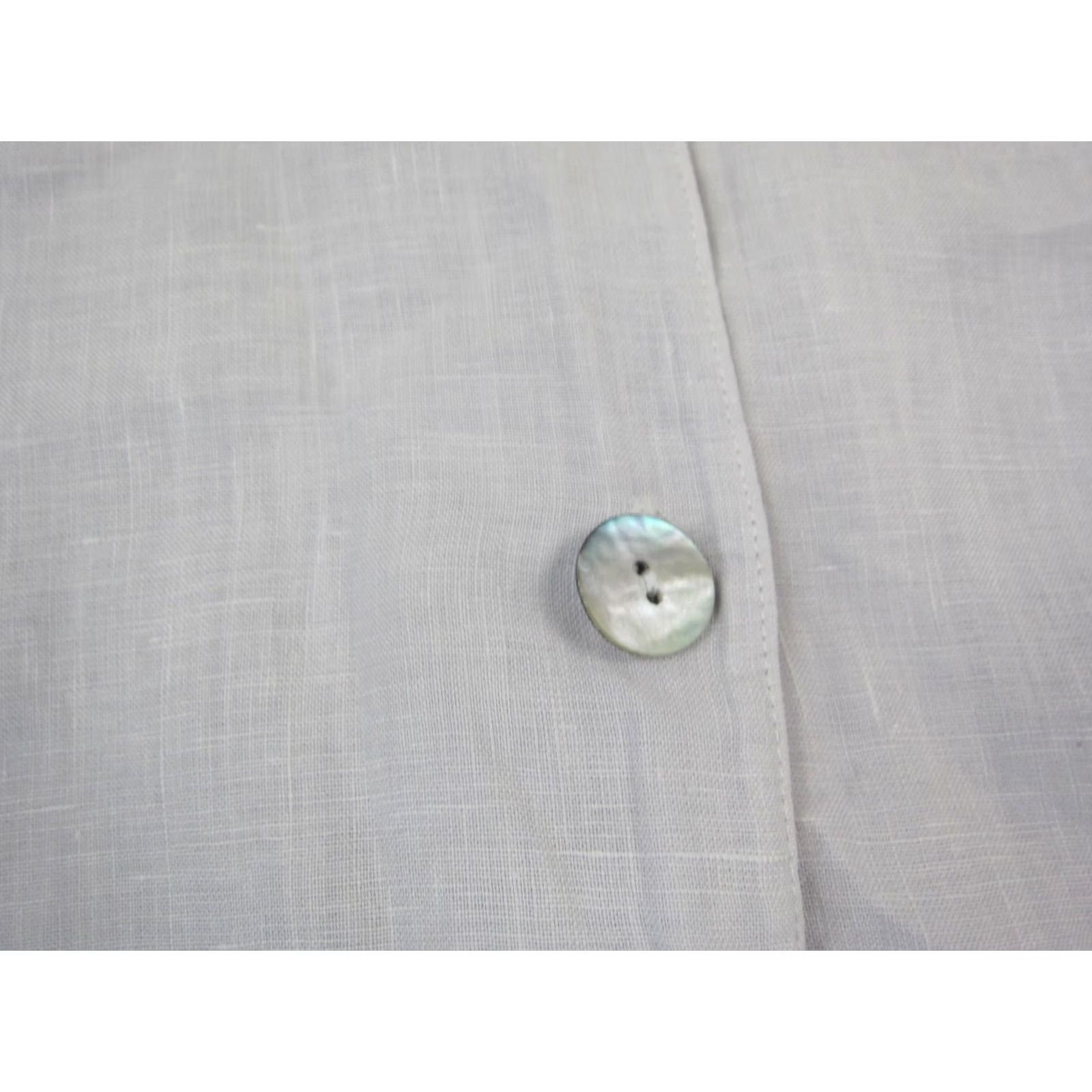 Vintage Bryn Walker Jacket Womens XL Gray Lilac 100% Linen Made in USA Size XL / US 12-14 / IT 48-50 - 6 Thumbnail
