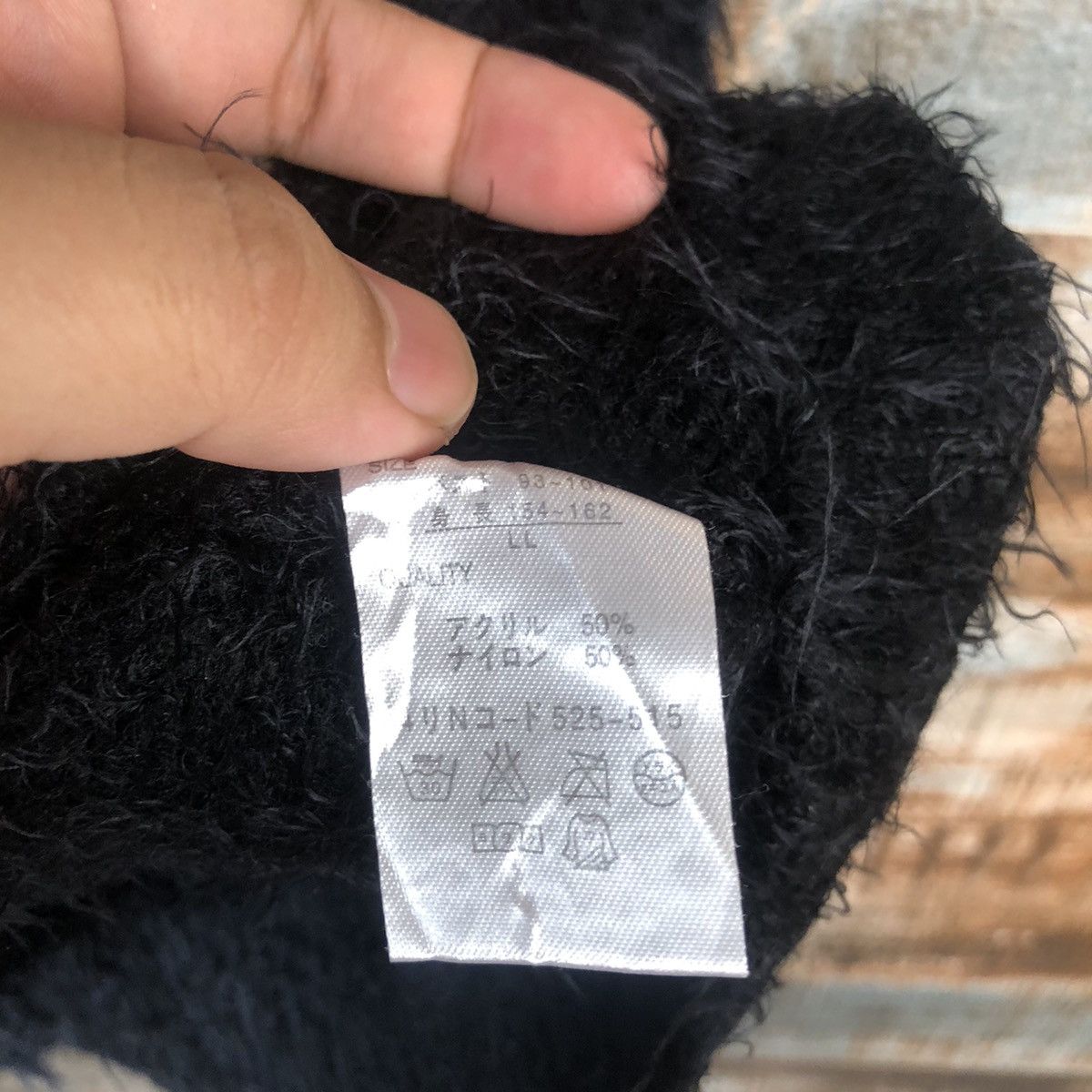 Japanese Brand DL HK Works London Black fur shaggy Mohair Knitwear #C364 Size M / US 6-8 / IT 42-44 - 11 Thumbnail