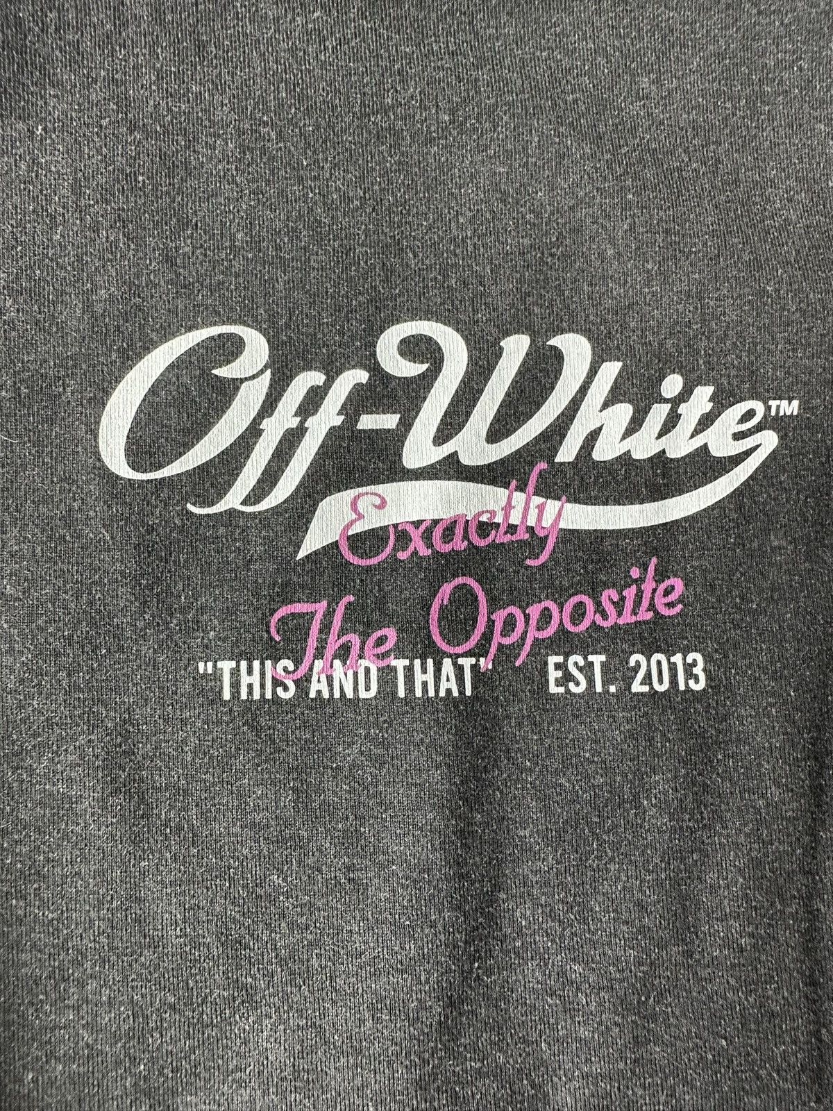 Off-White Off-white "Exactly the Opposite" T-Shirt Size US M / EU 48-50 / 2 - 3 Thumbnail