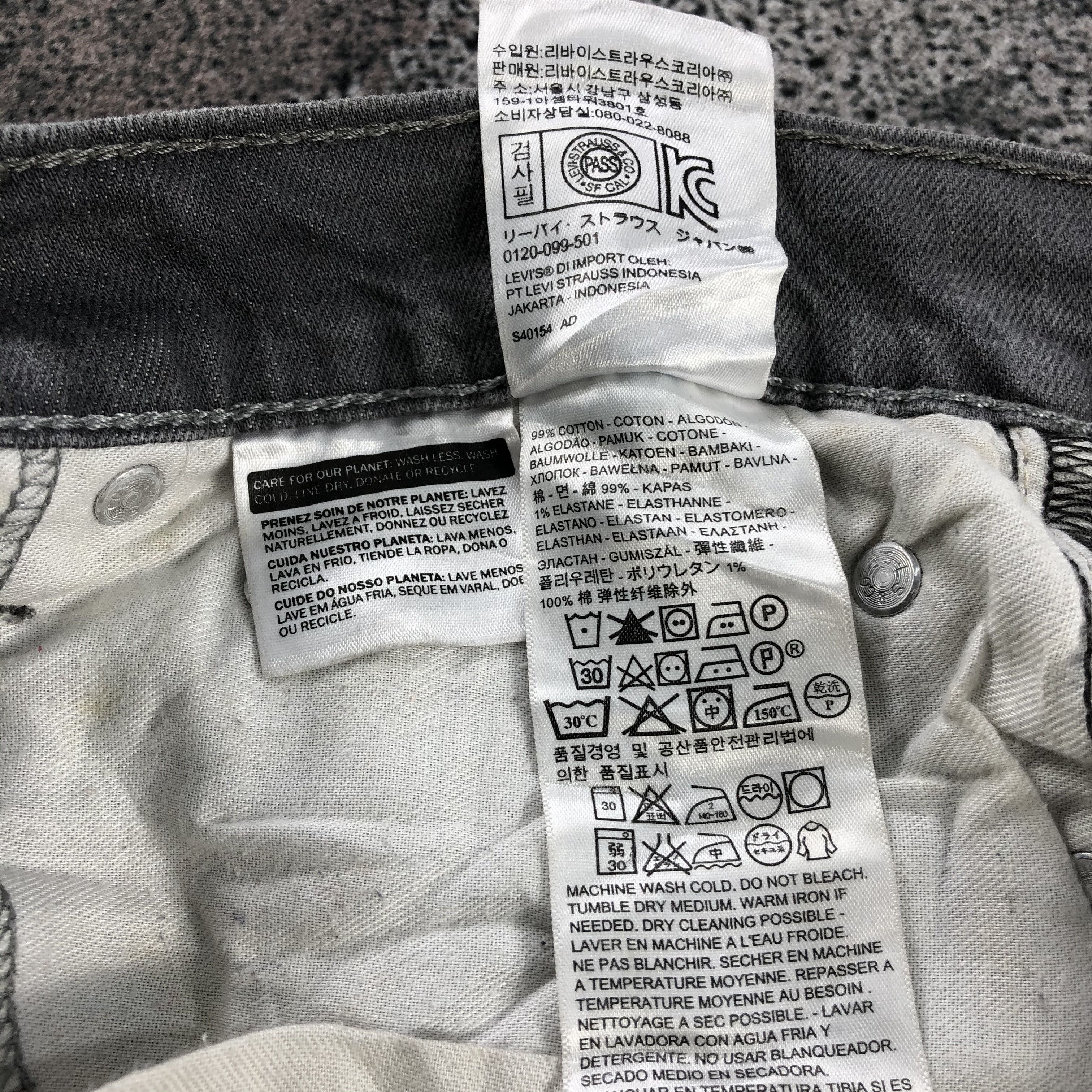 Levi's Levis 541 Jeans Faded Black Denim KJ1090 Size US 32 / EU 48 - 12 Thumbnail