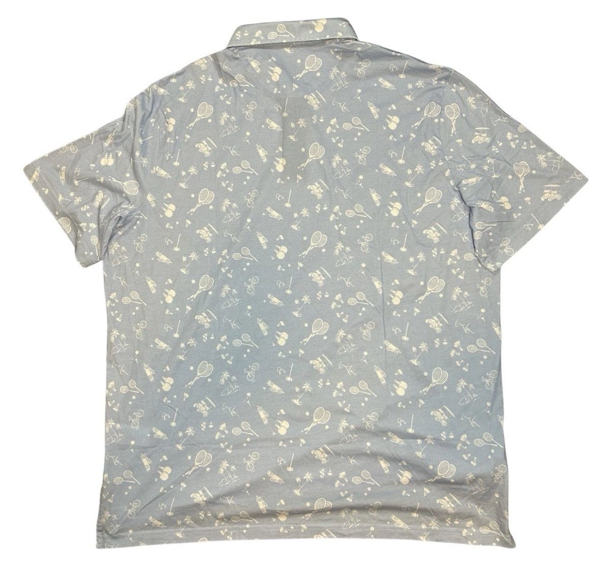 Polo Ralph Lauren Polo Golf Ralph Lauren Light Blue Ping Pong Golf Print Polo Size US XXL / EU 58 / 5 - 3 Thumbnail
