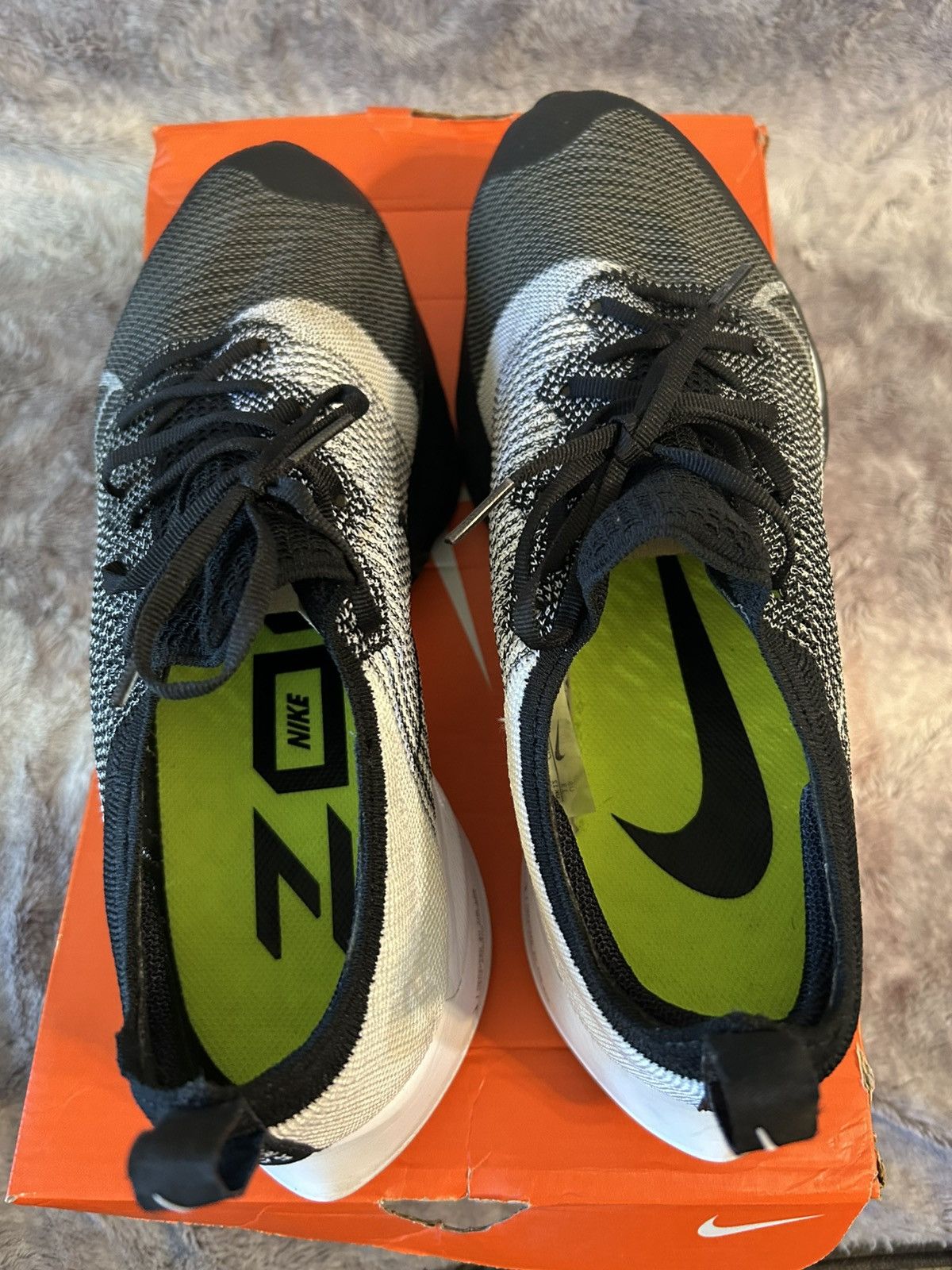 Nike Nike Air Zoom Uptempo Next% Flyknit Black Euc Size US 13 / EU 46 - 5 Thumbnail