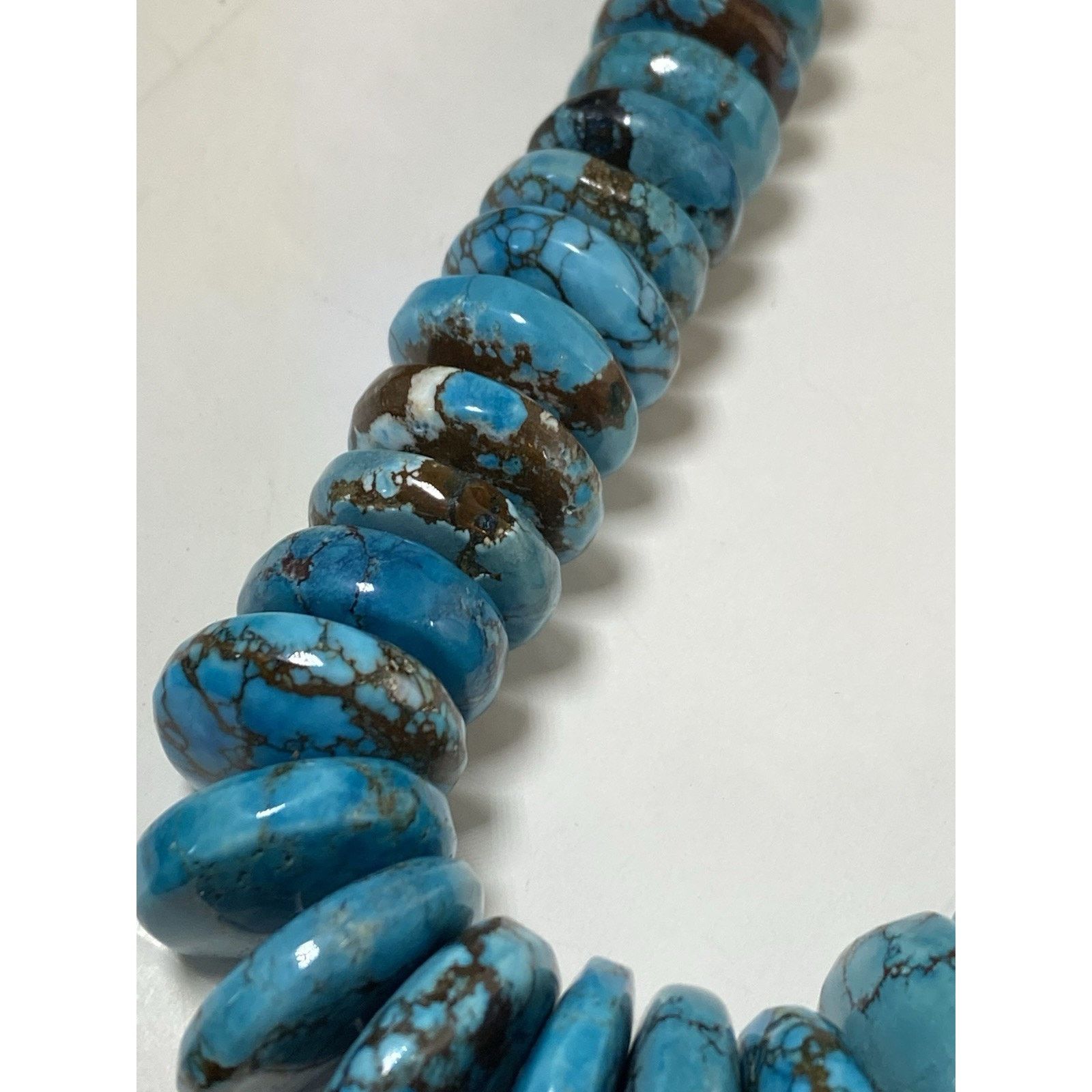 Other Turquoise Disc Necklace w/ Reddish Brown Matrix Size ONE SIZE - 4 Thumbnail