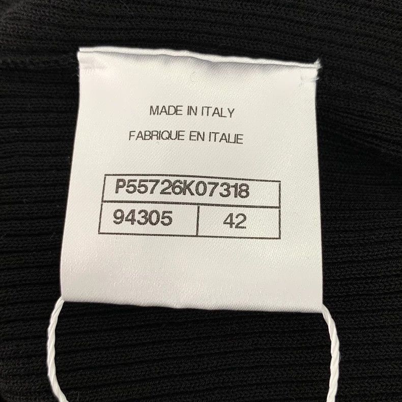 Chanel ChanelBlack hollow round-neck short-sleeved T-shirt 2503-Ne Size S / US 4 / IT 40 - 6 Thumbnail