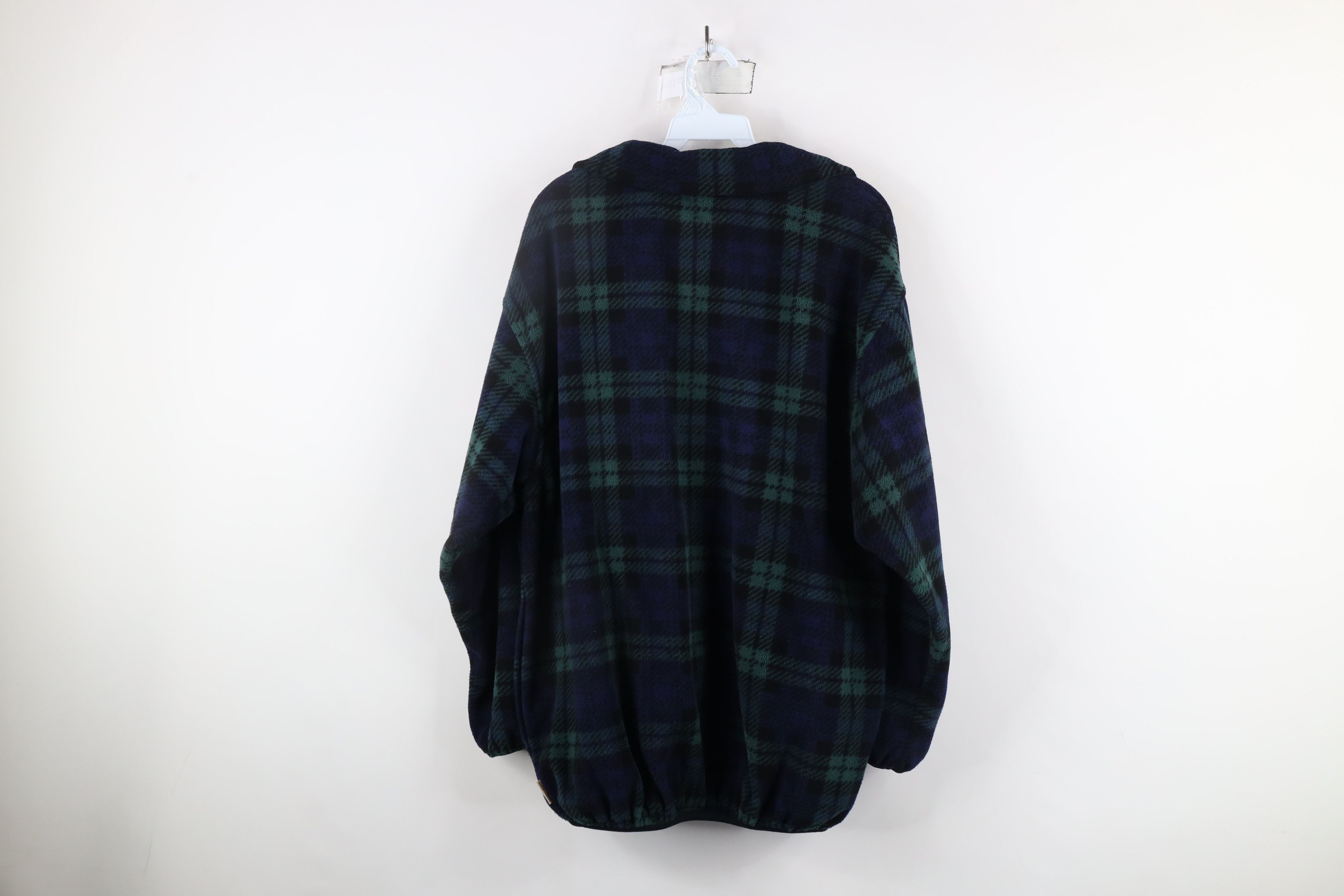 Vintage Vintage 90s Streetwear Checkered Full Zip Fleece Jacket Size US M / EU 48-50 / 2 - 10 Thumbnail
