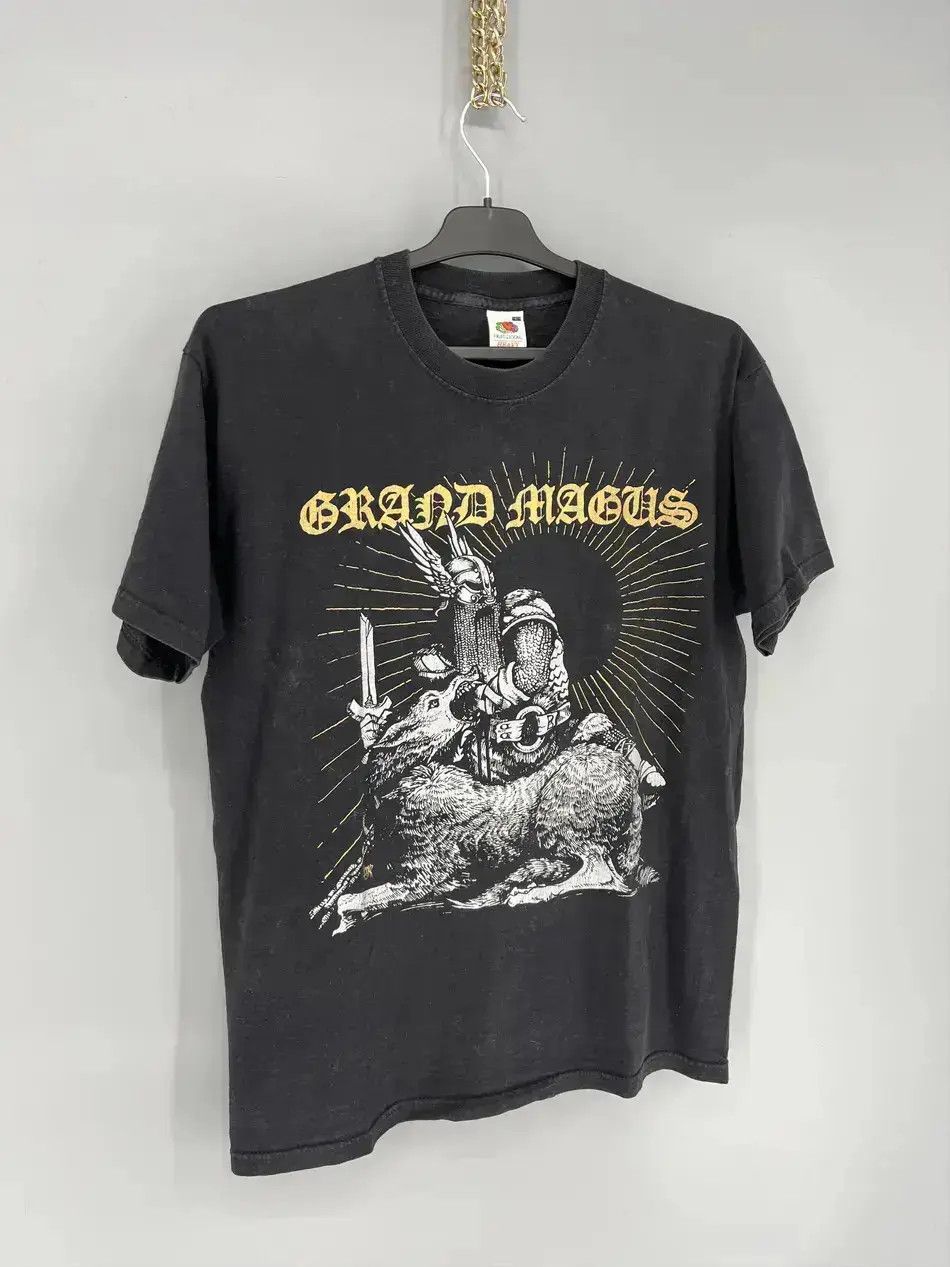 Band Tees Vintage Y2K Grand Magus Metal Band Grunge Faded Double Sided Size US M / EU 48-50 / 2 - 2 Thumbnail