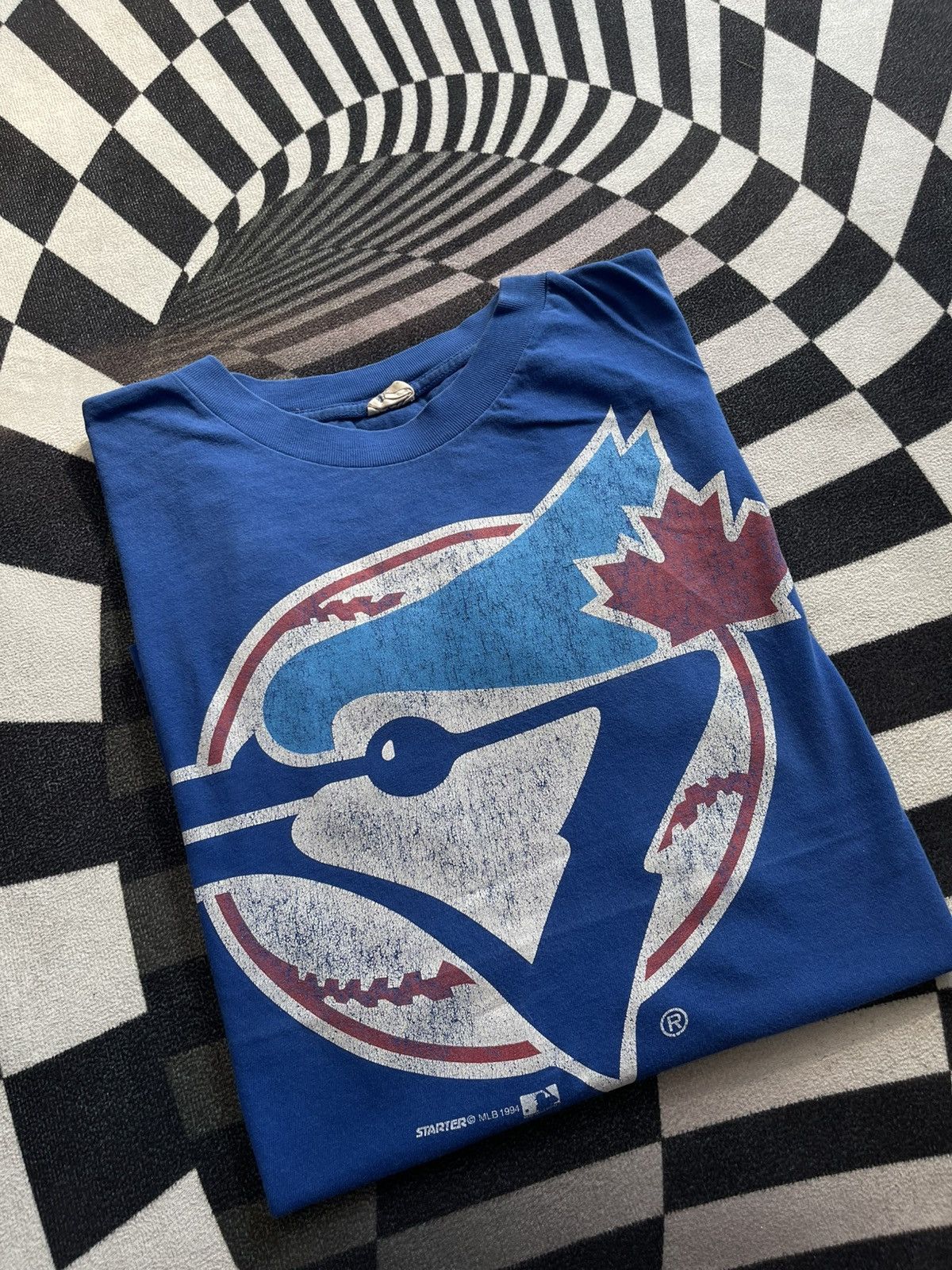 VINTAGE 90s Starter Toronto Blue Jays Big Logo T-Shirt MLB