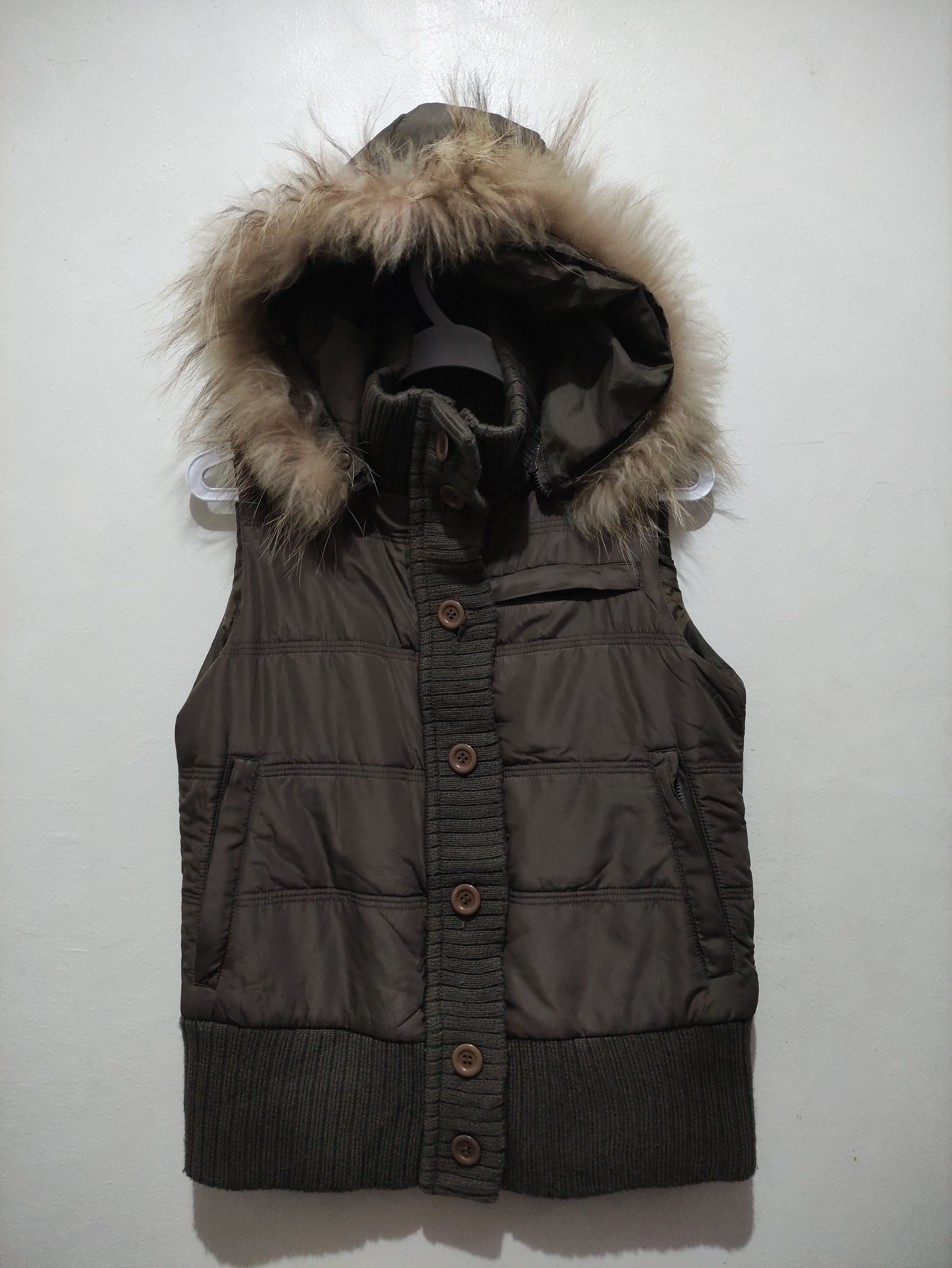 If Six Was Nine Y2K Saburoku Fur Vest Down Jacket Size US M / EU 48-50 / 2 - 4 Thumbnail