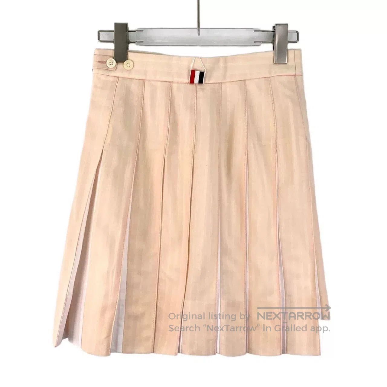 Thom Browne thom browne beige wool pleated mini skirt. Size 26" / US 2 / IT 38 - 2 Thumbnail