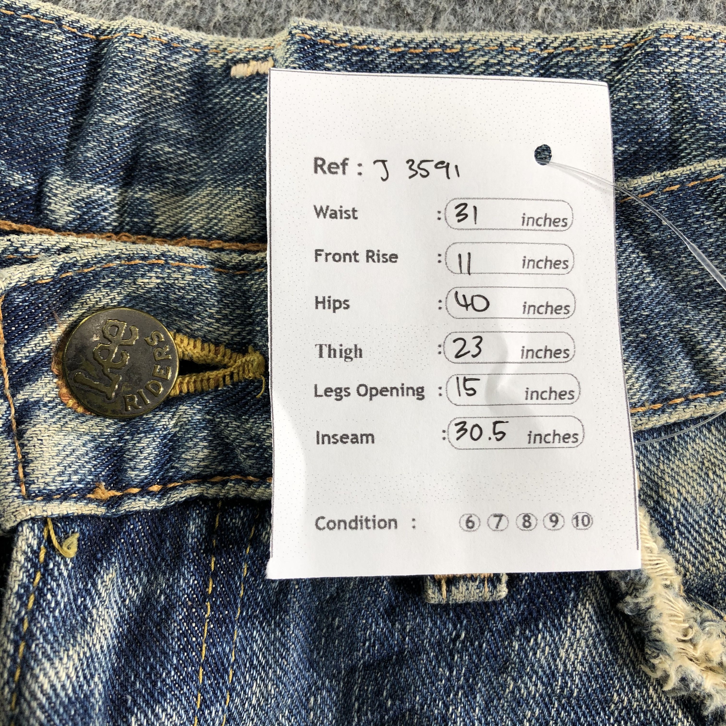Lee Vintage Lee Jeans-J3591 Size US 31 - 15 Thumbnail