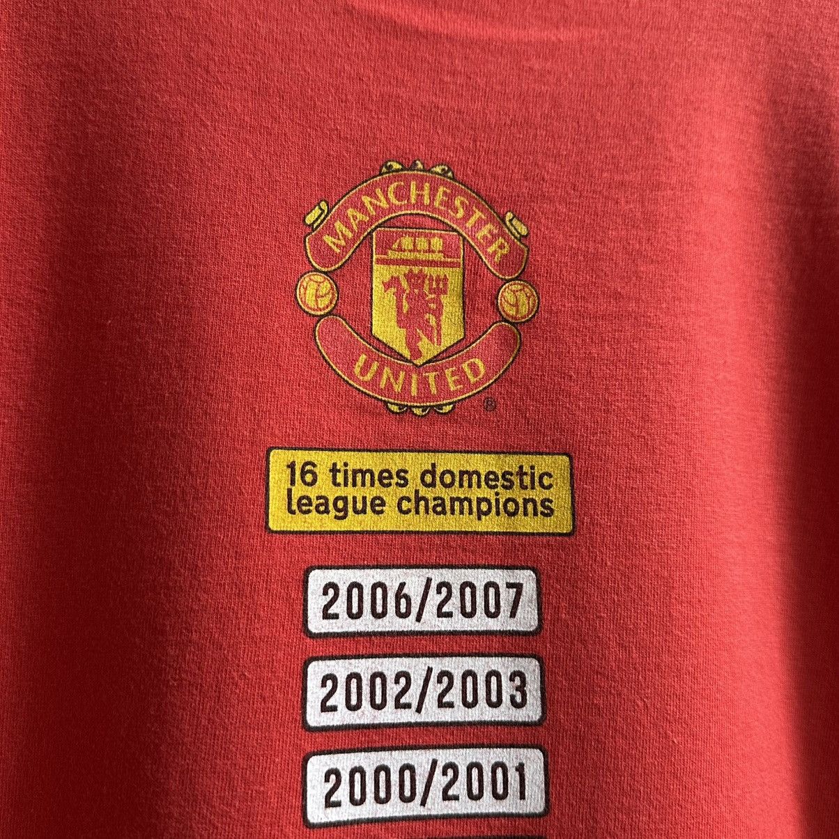 Vintage Vintage Manchester United vs Chelsea Soccer Promo Tee Size US L / EU 52-54 / 3 - 8 Thumbnail
