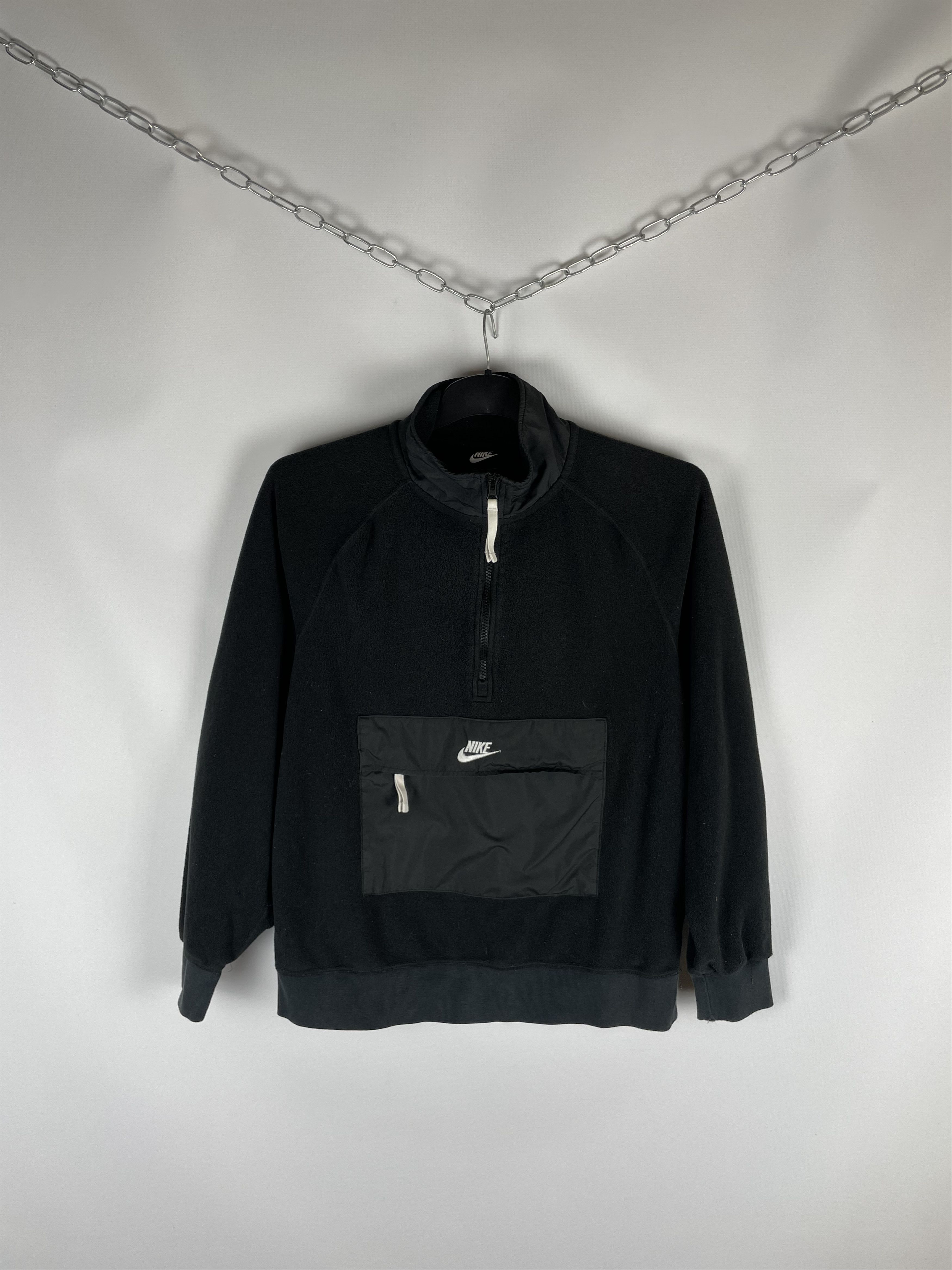 Nike Vintage Nike Center Logo Fleece 1/4 Zip Sweatshirt Size US S / EU 44-46 / 1 - 1 Thumbnail