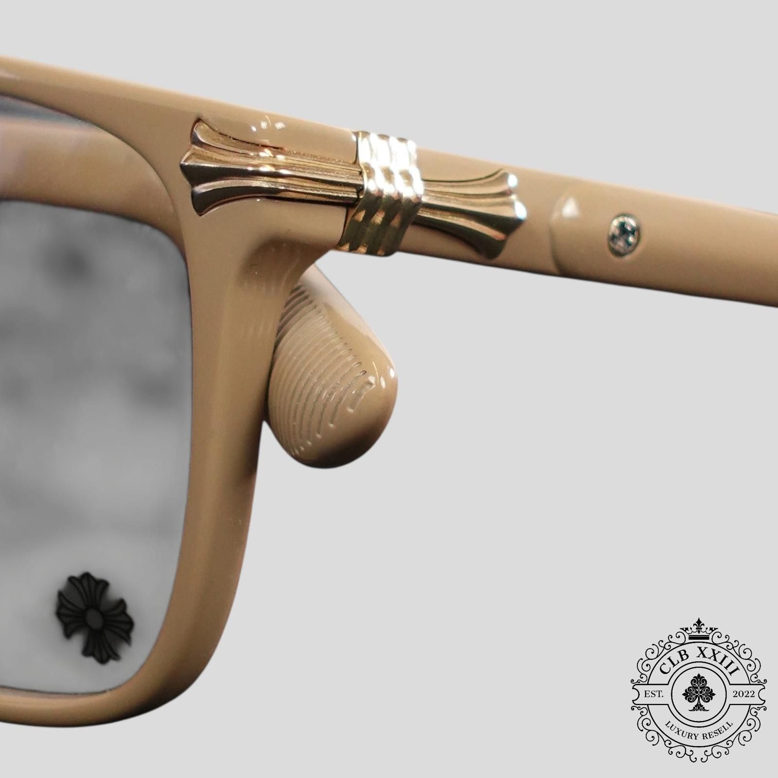 Chrome Hearts Chrome Hearts Thirst Trap Glasses in Beige Size ONE SIZE - 3 Thumbnail