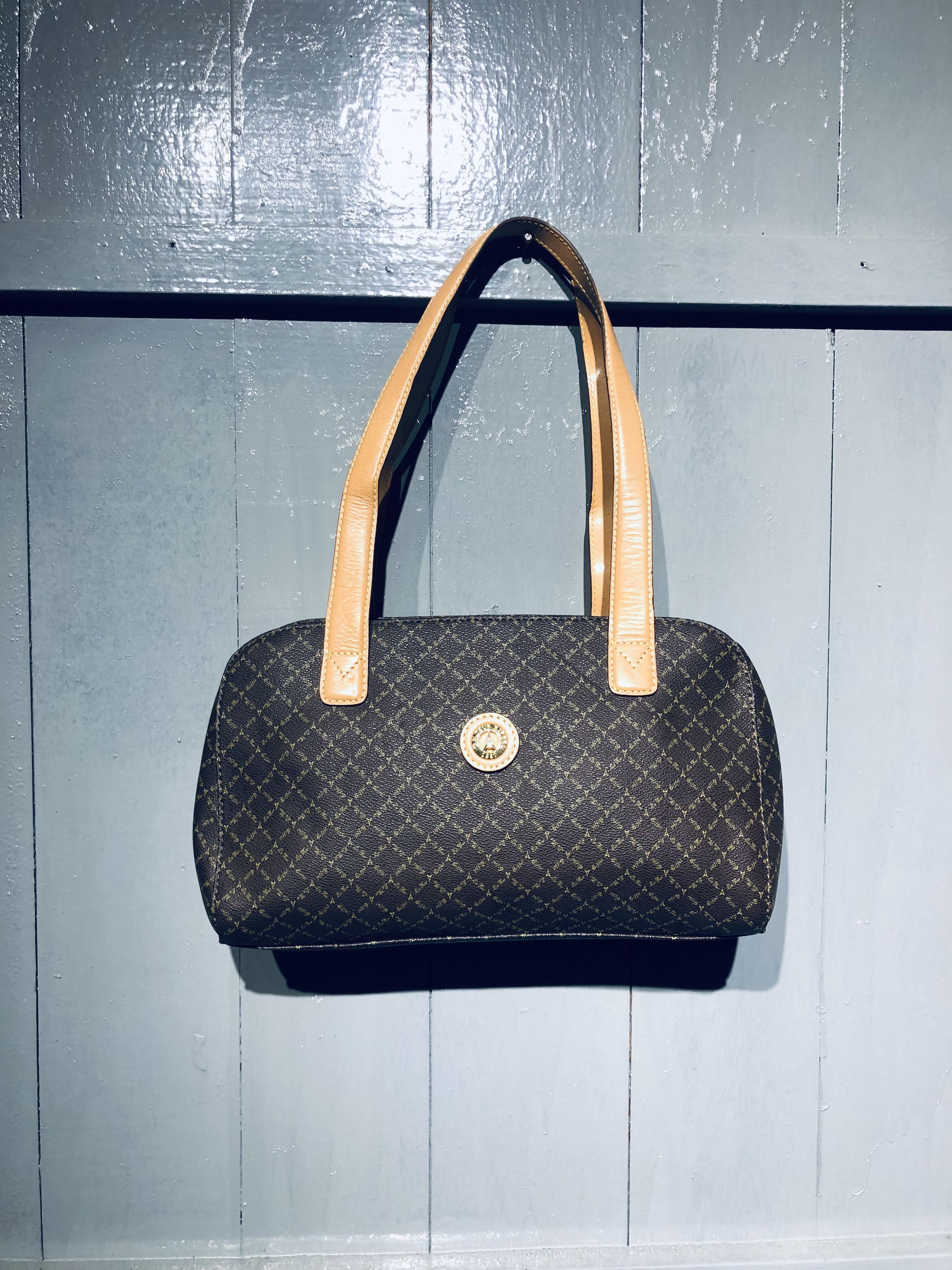 Leather Authentic LaTour Eiffel 1887 Brown Leather Handbag|Purse Size ONE SIZE - 8 Thumbnail