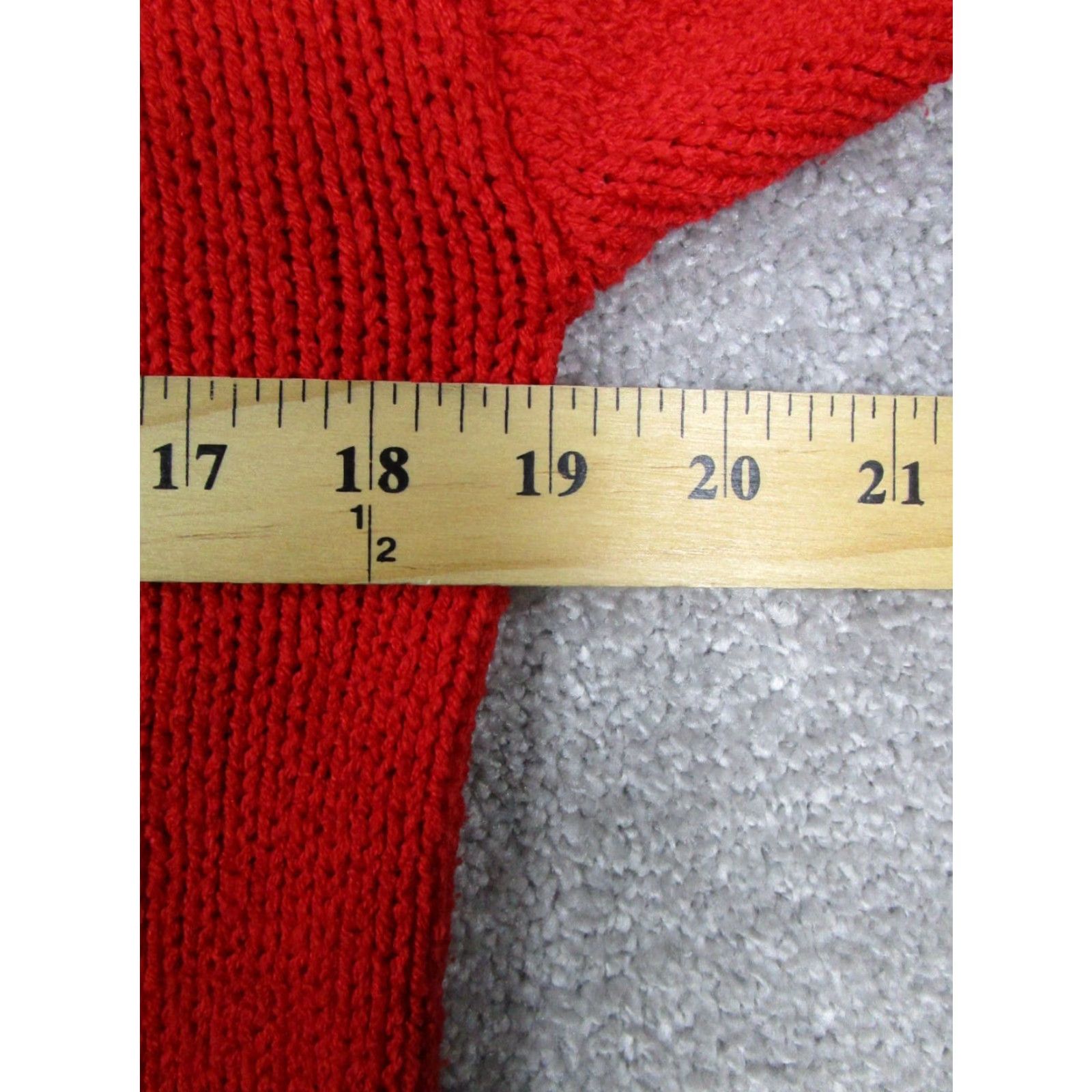 Zara ZARA Sweater Womens 12 Red Knit Pullover Round Neck Long Sleeve Knit Casual Pullover Women's 90s? (No, avoid mislead). Size XL / US 12-14 / IT 48-50 - 6 Thumbnail