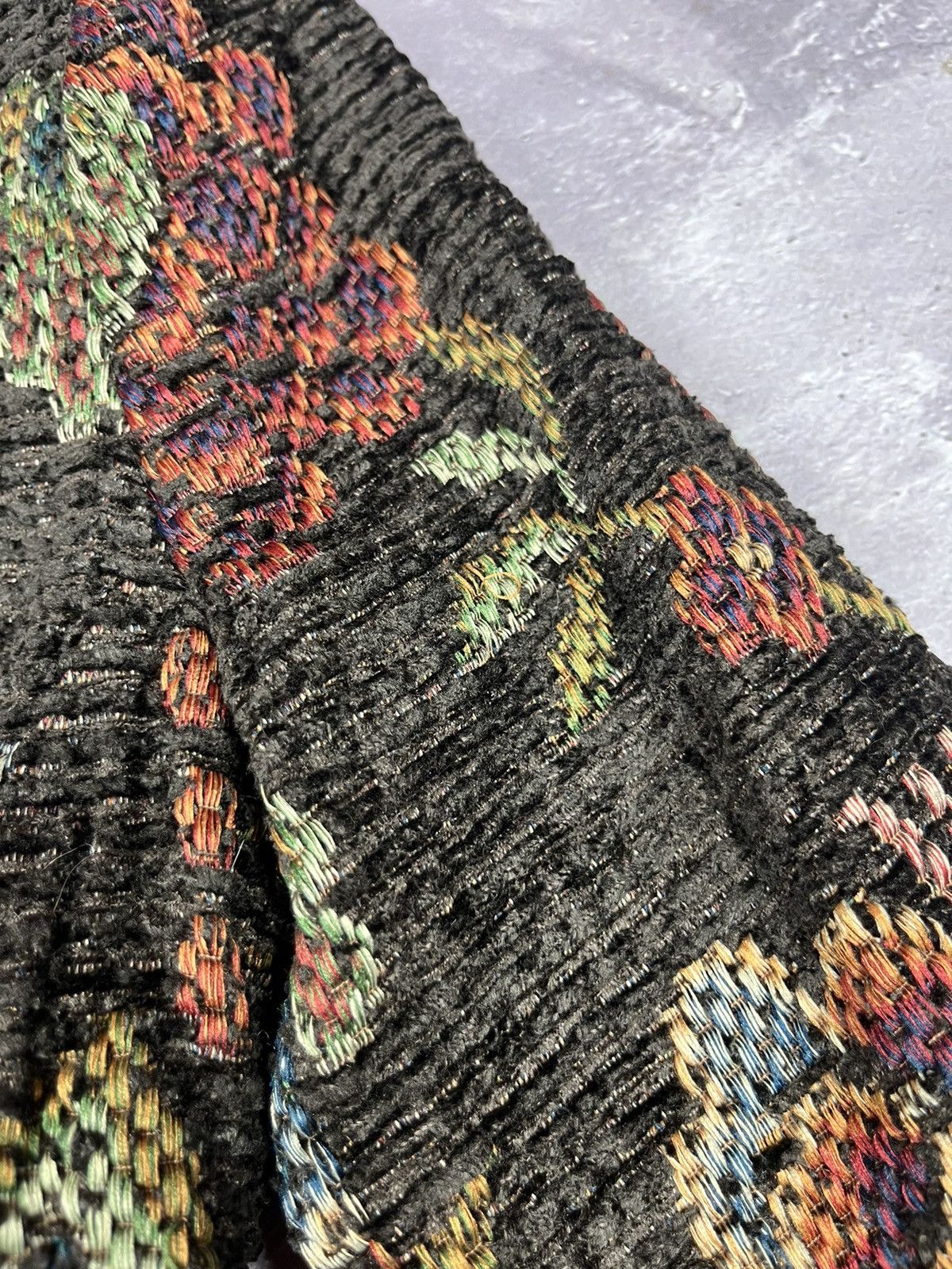 Roberto Cavalli Vintage Roberto Cavalli Floral Flowers Knitted Blazer Jacket Size M / US 6-8 / IT 42-44 - 2 Thumbnail