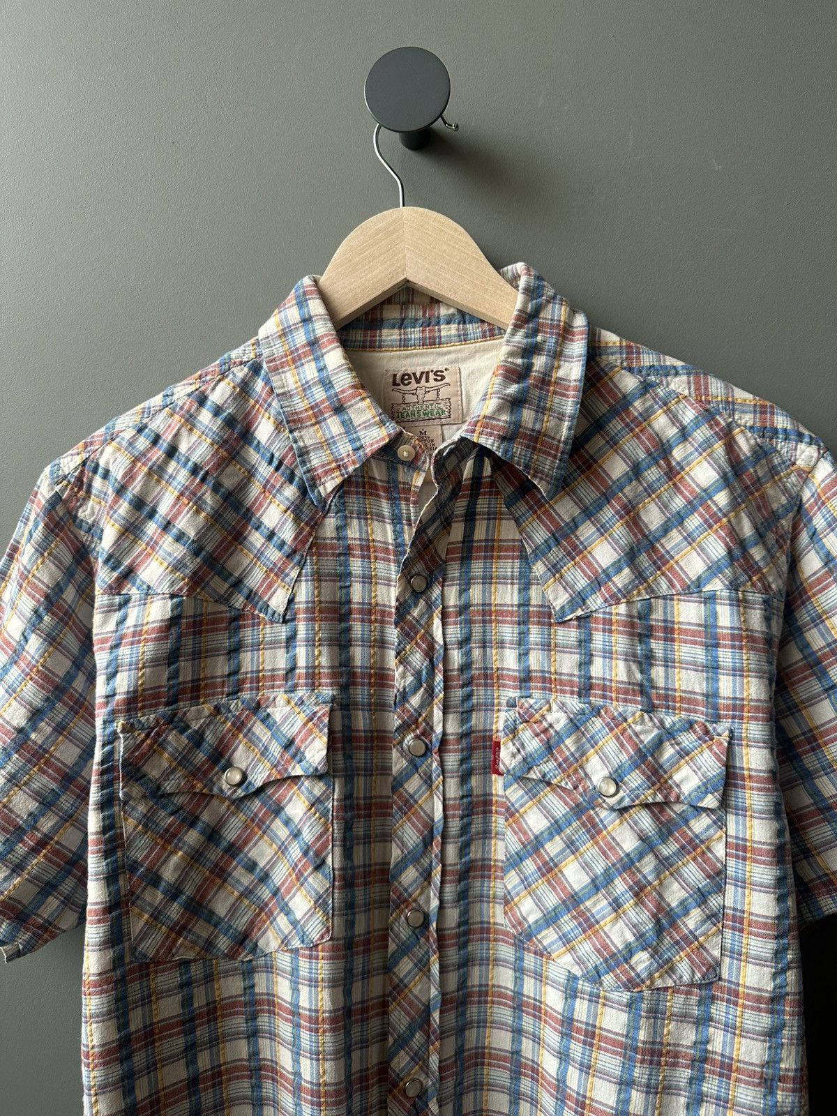 Levi's Levi's Western Check Short Sleeve Shirt Size M Size US M / EU 48-50 / 2 - 2 Thumbnail