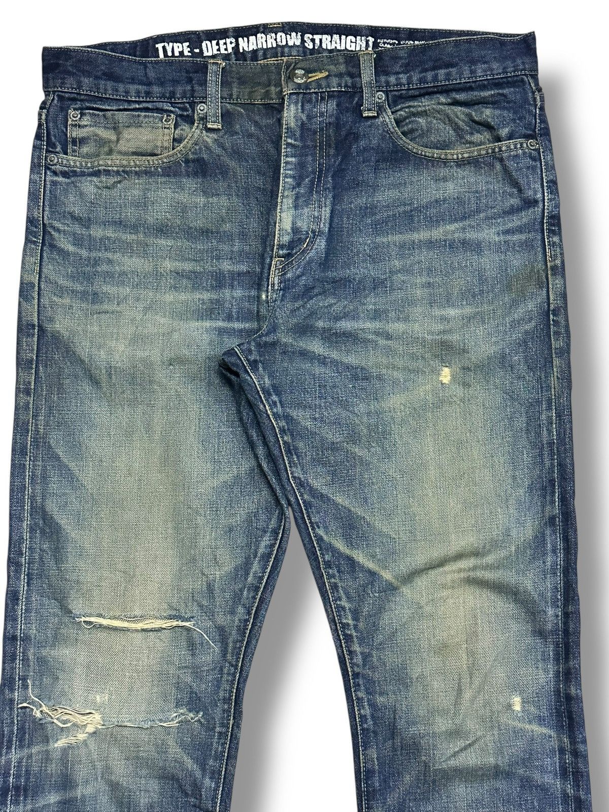 Neighborhood Neighborhood Vintage Jeans Slim Distressed With Mudwash Size US 35 - 4 Thumbnail