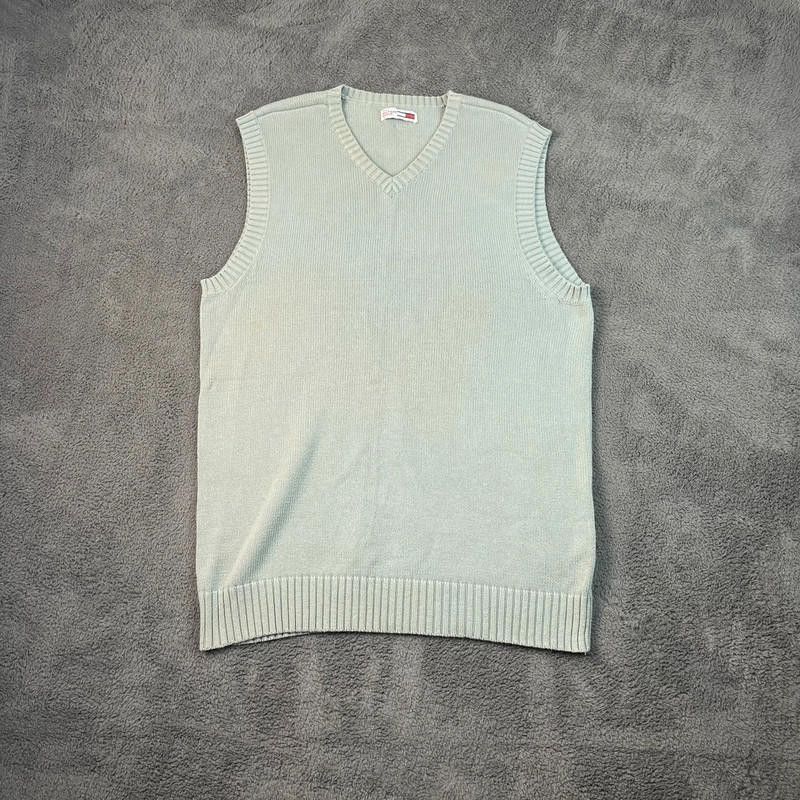 Tommy Hilfiger Tommy Hilfiger Knitted Vest Top L Turquoise/Mint Size US L / EU 52-54 / 3 - 1 Thumbnail